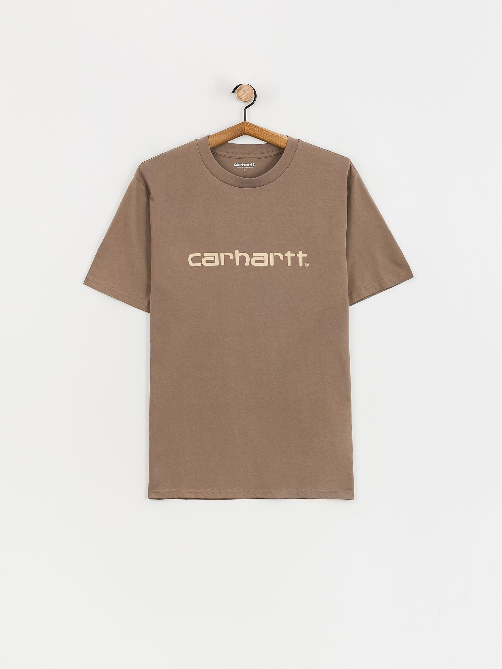 Póló Carhartt WIP Script (branch/rattan)