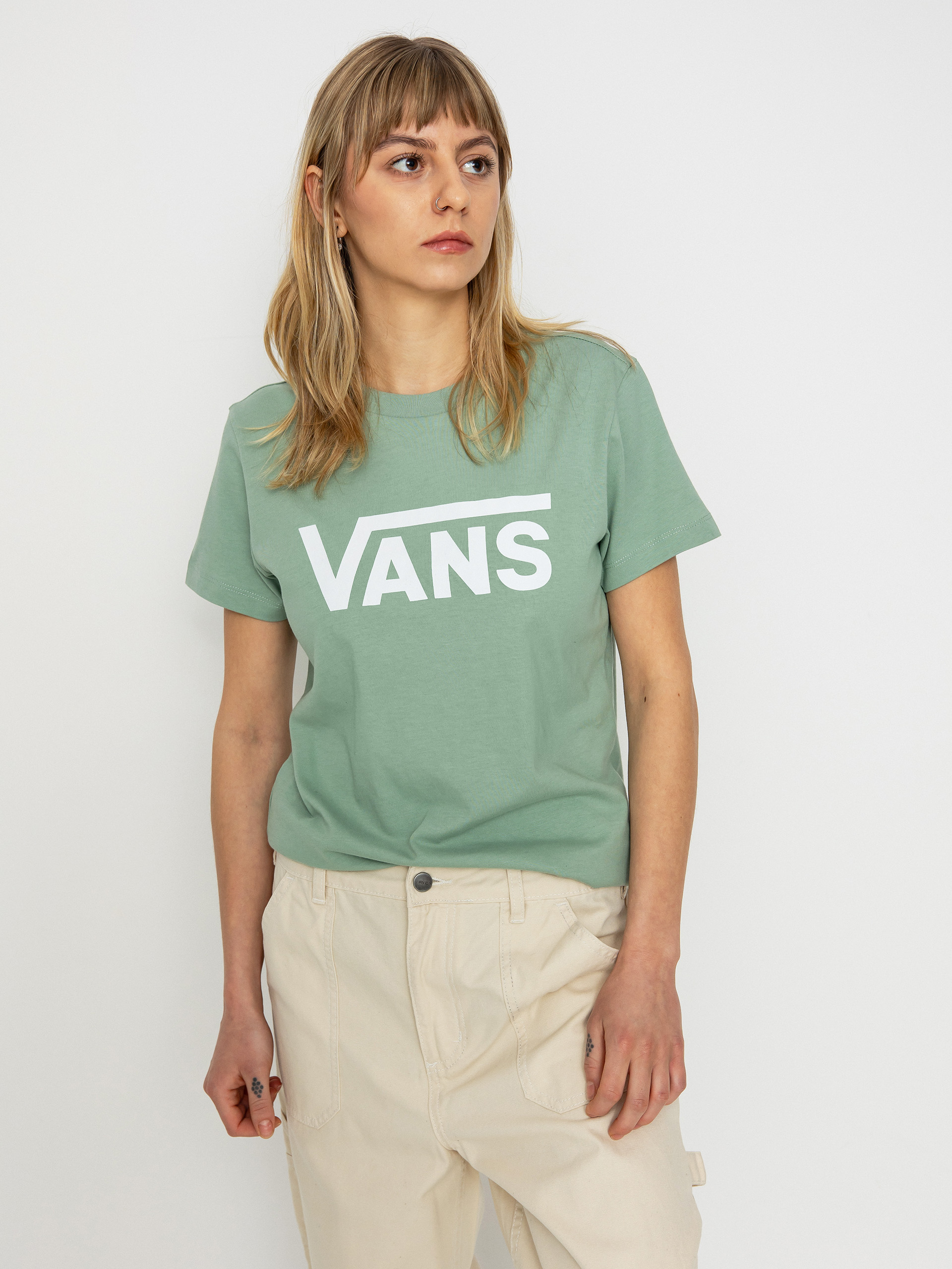 Vans Flying V Crew Póló Wmn (flying v iceberg green)