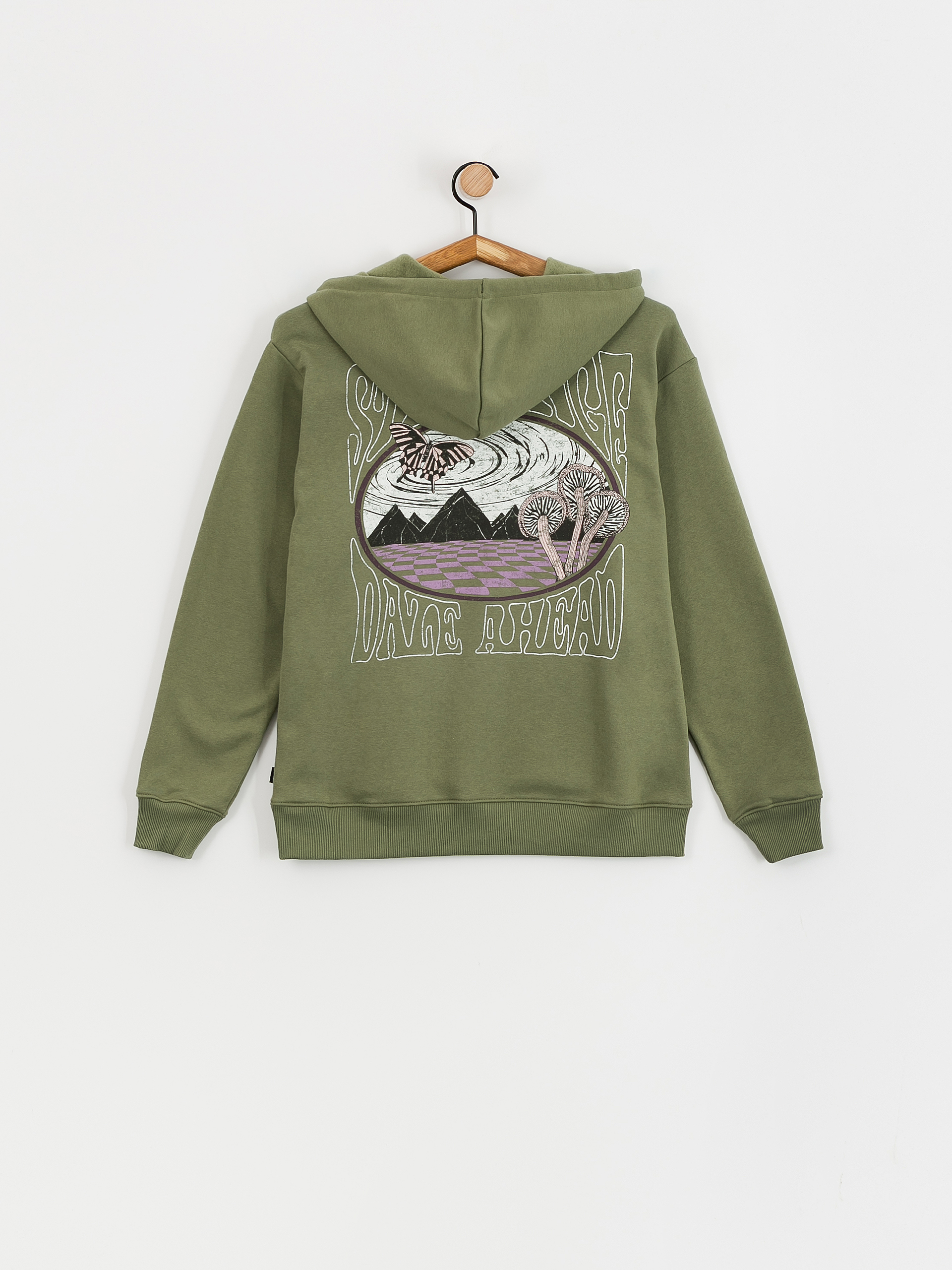 Vans Dazed Strange Bff HD Wmn Kapucnis pulóver (olivine)