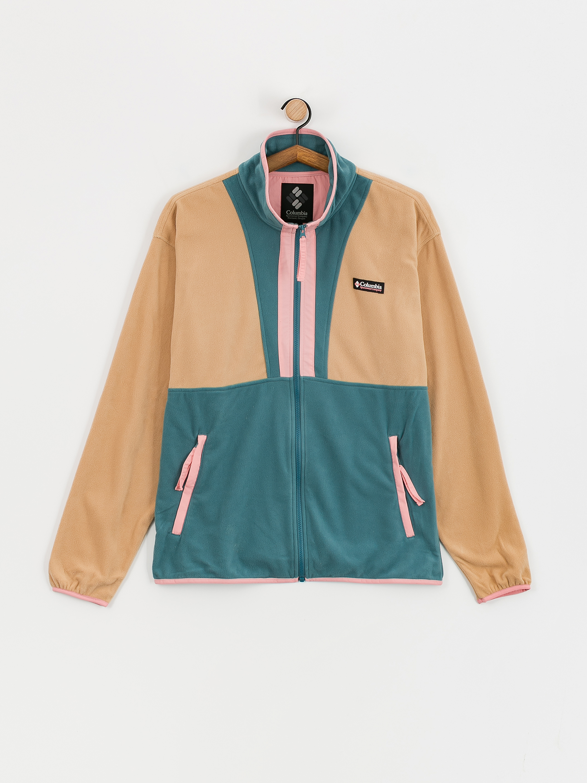 Férfi Columbia Back Bowl Lightweight Polár pulóver (canoe/cloudburst/salmon rose)