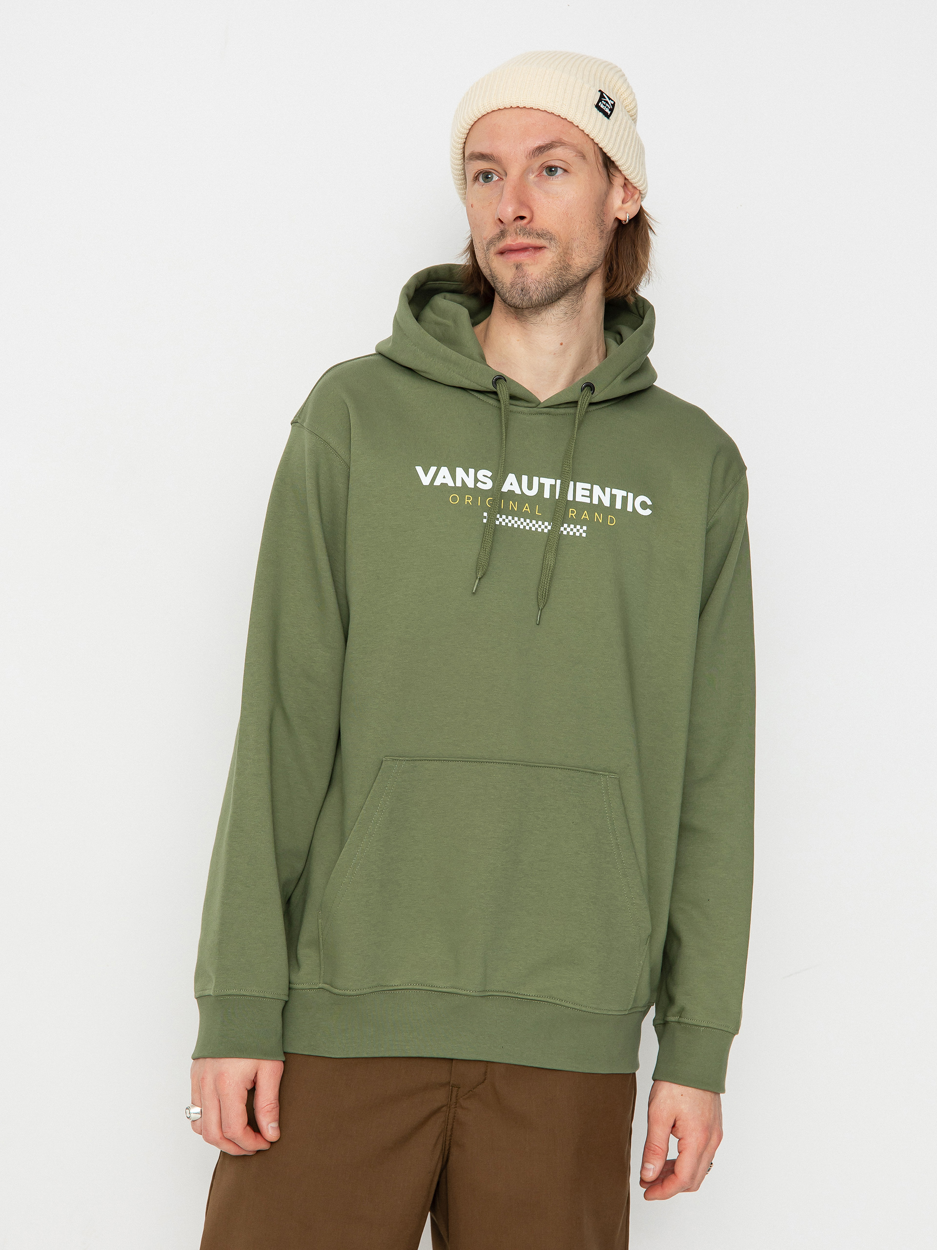 Kapucnis pulu00f3ver Vans Vans Sport Loose Fit Fleece HD (olivine)
