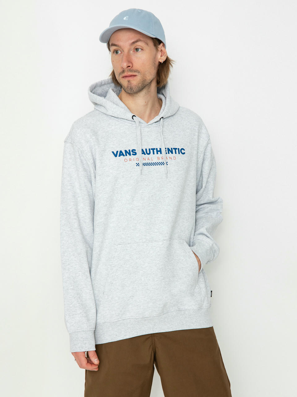 Kapucnis pulóver Vans Vans Sport Loose Fit Fleece HD (light grey heather)