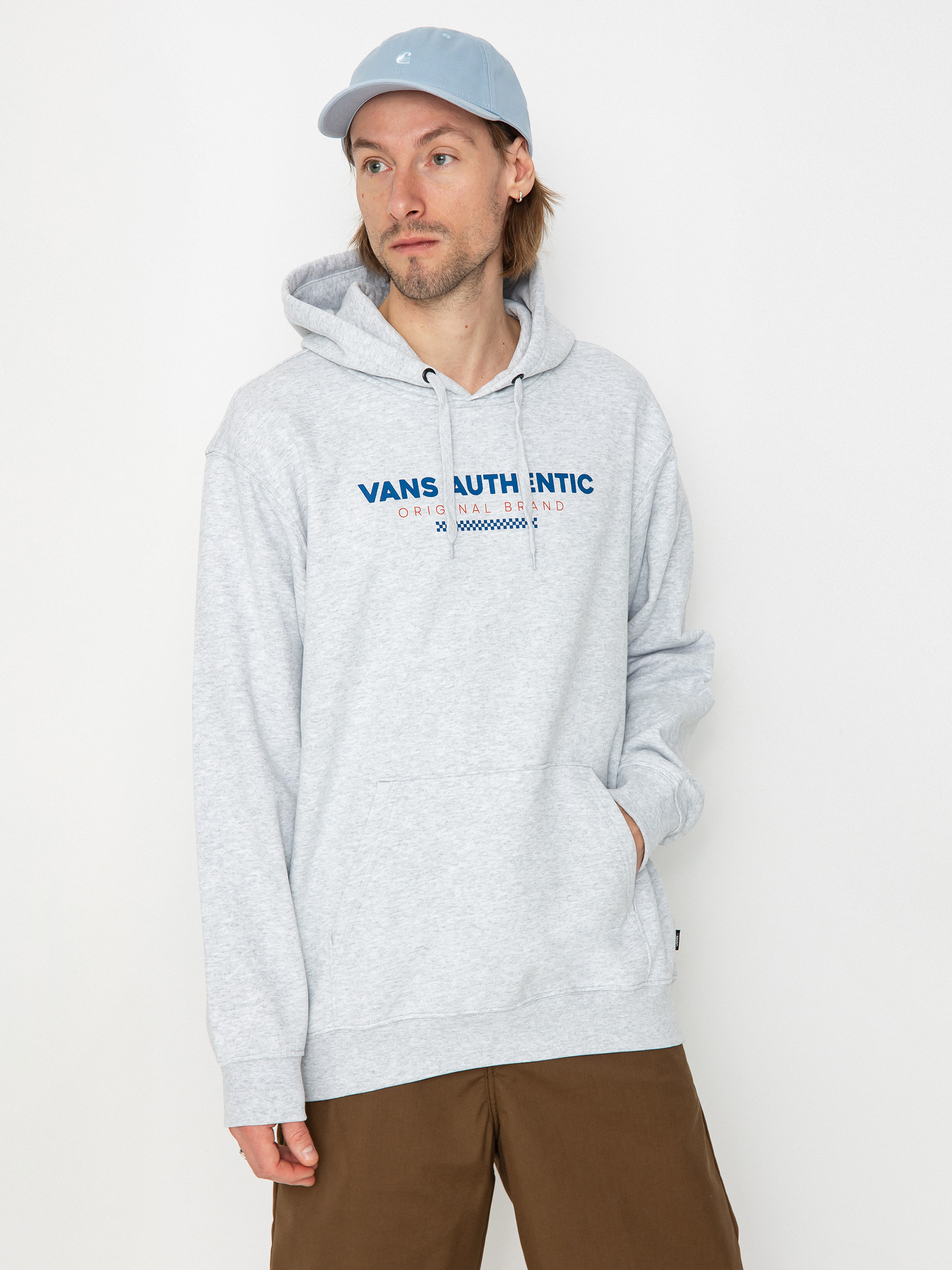 Kapucnis pulu00f3ver Vans Vans Sport Loose Fit Fleece HD (light grey heather)