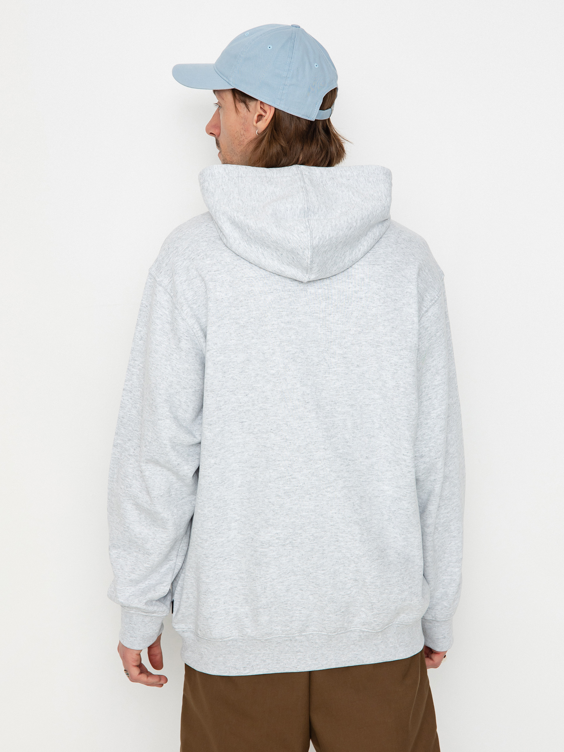 Kapucnis pulóver Vans Vans Sport Loose Fit Fleece HD (light grey heather)