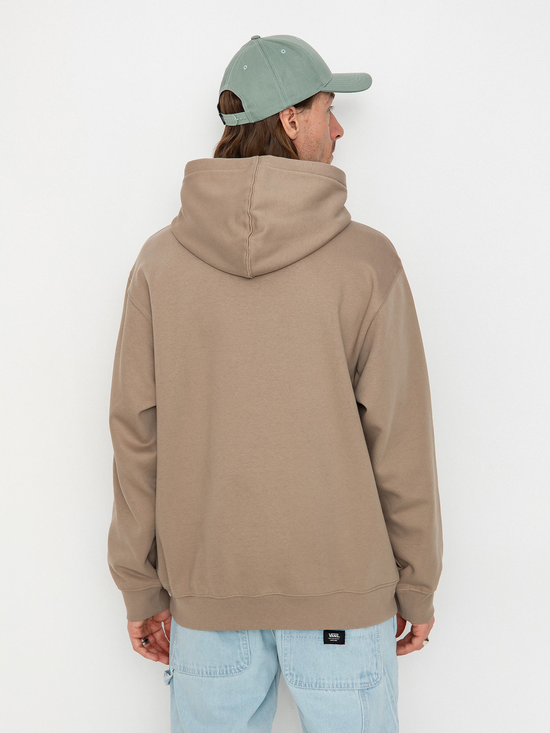 Kapucnis pulóver Vans Vans Sport Loose Fit Fleece HD (desert taupe)