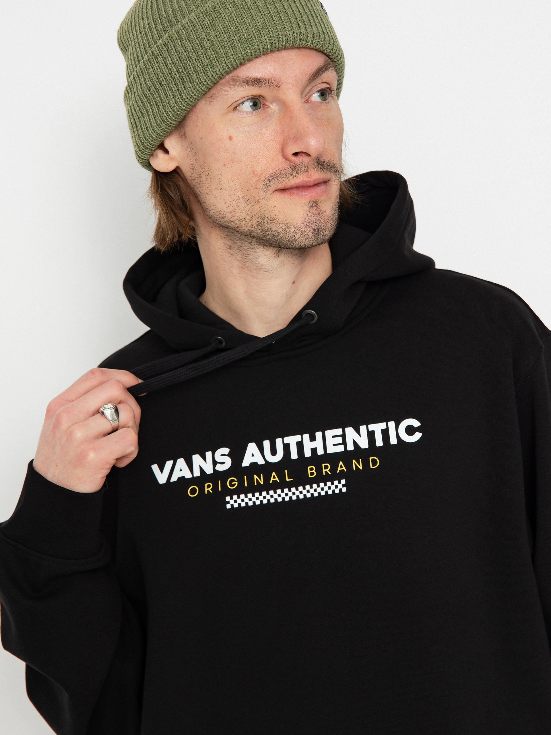 Kapucnis pulóver Vans Vans Sport Loose Fit Fleece HD (black)