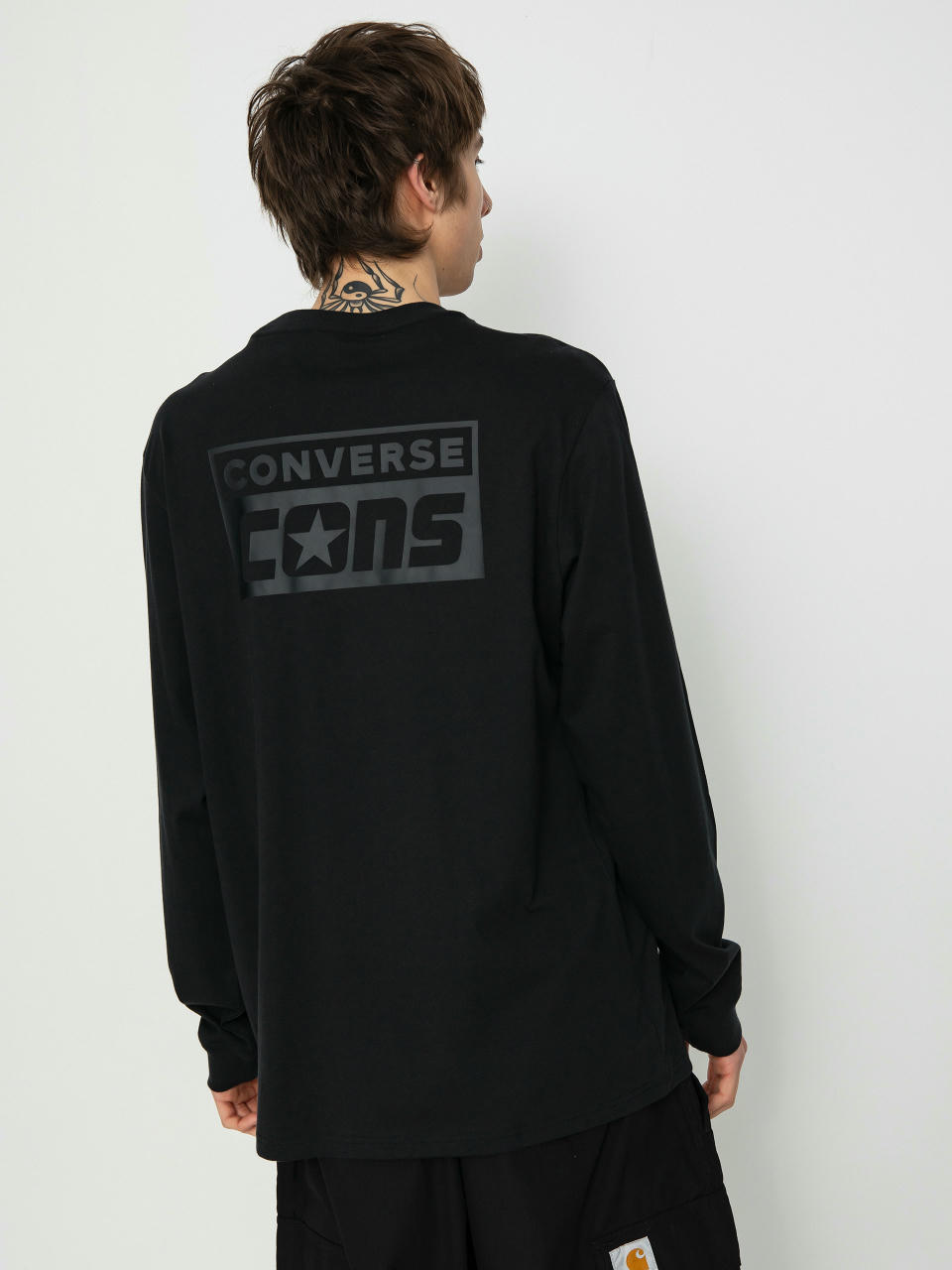 Hosszú ujjú felső Converse Cons Long Sleeve (black)