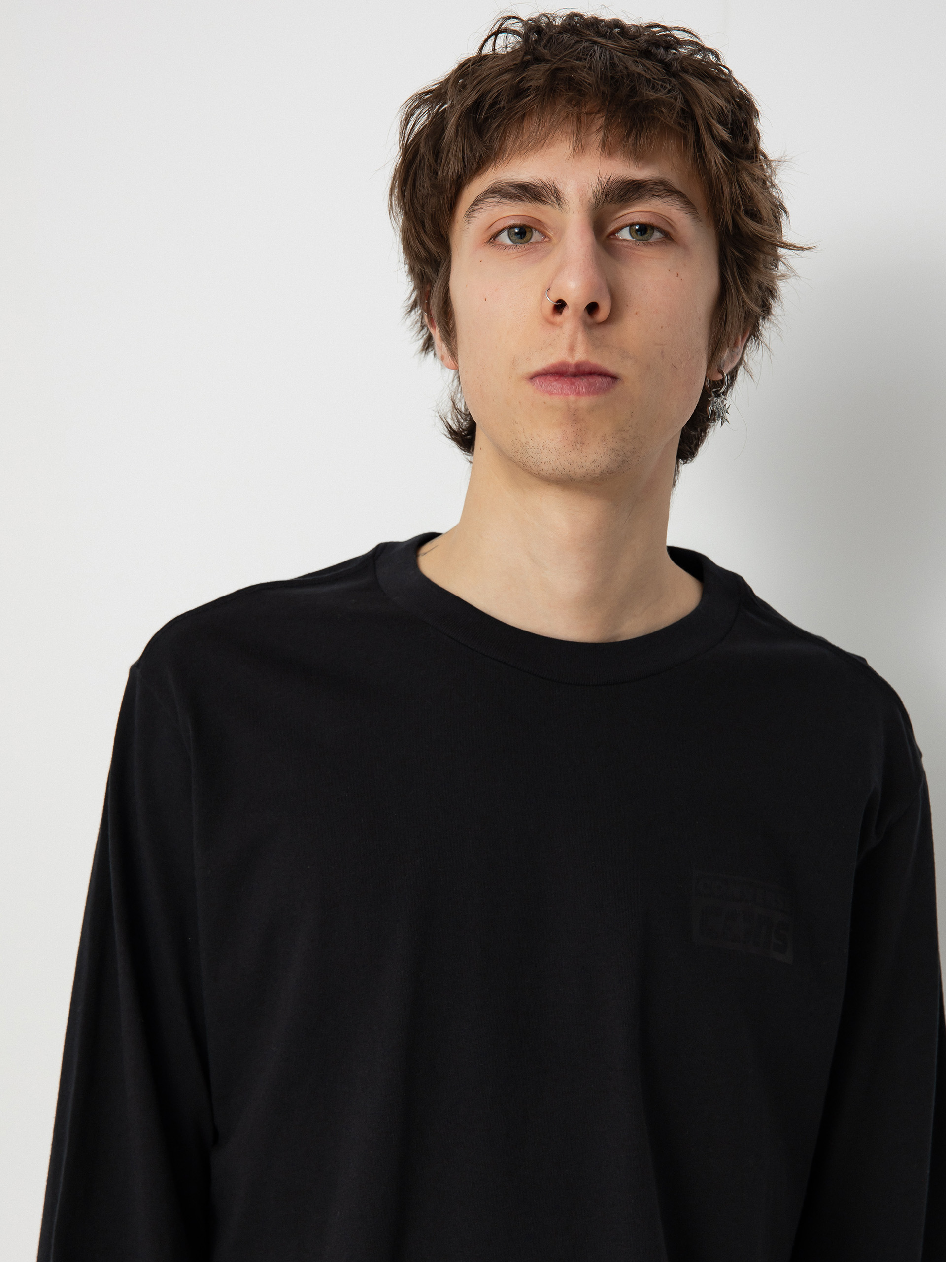 Hosszú ujjú felső Converse Cons Long Sleeve (black)