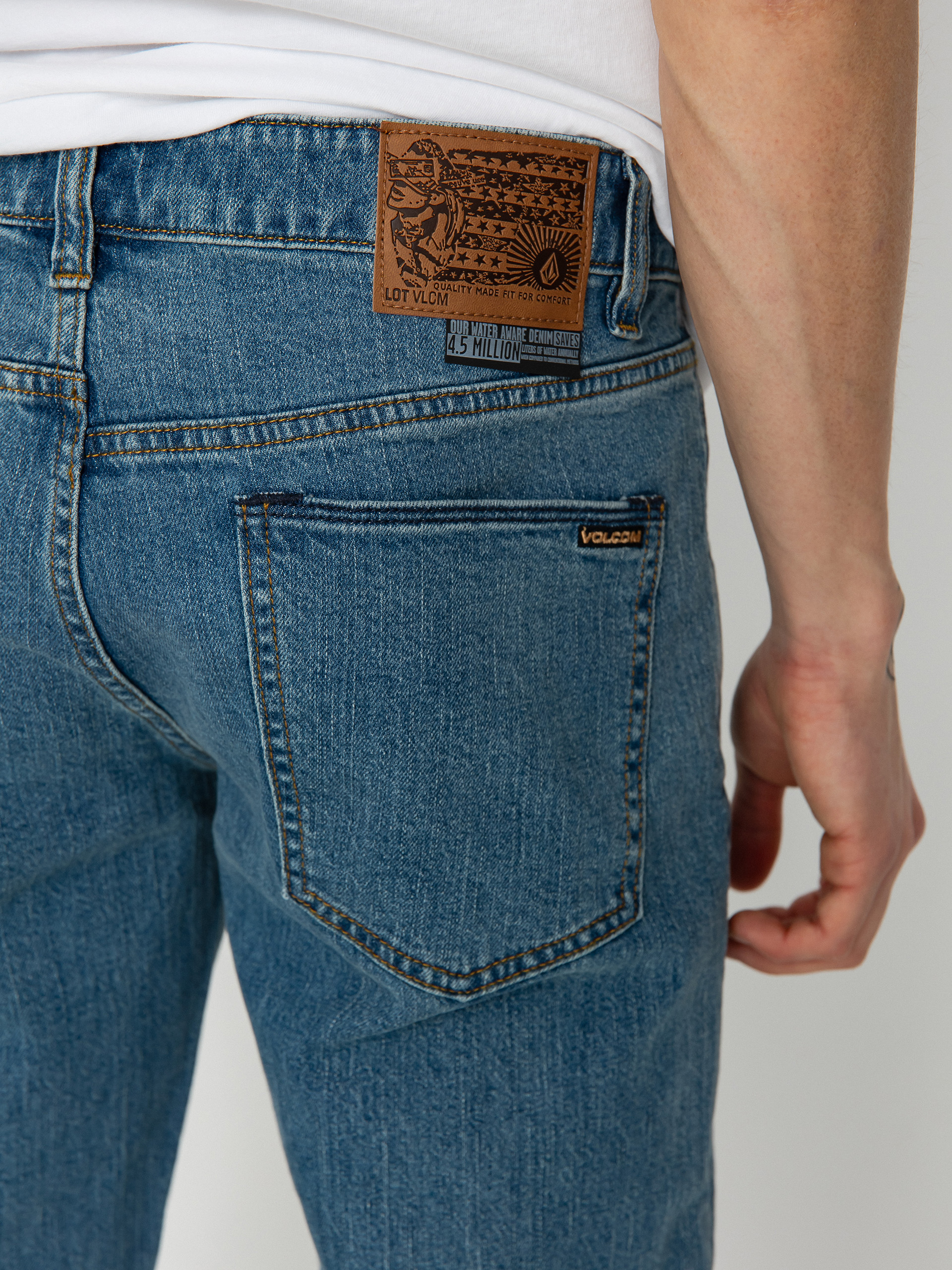 Volcom Vorta Denim Kisnadrág (aged indigo)