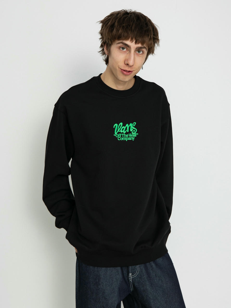 Vans Spray Type Loose Crew Pulóver (black)