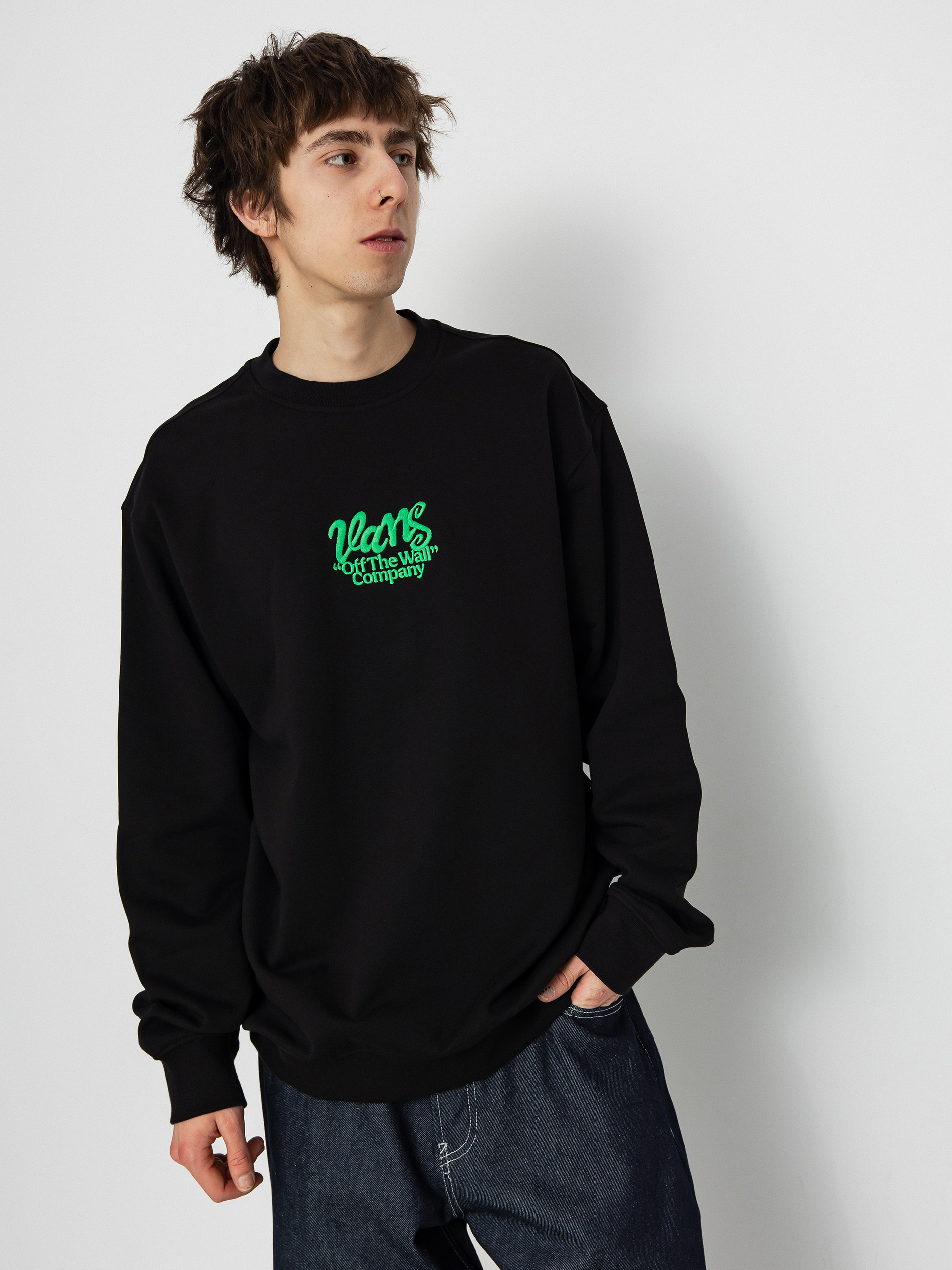 Vans Spray Type Loose Crew Pulóver (black)