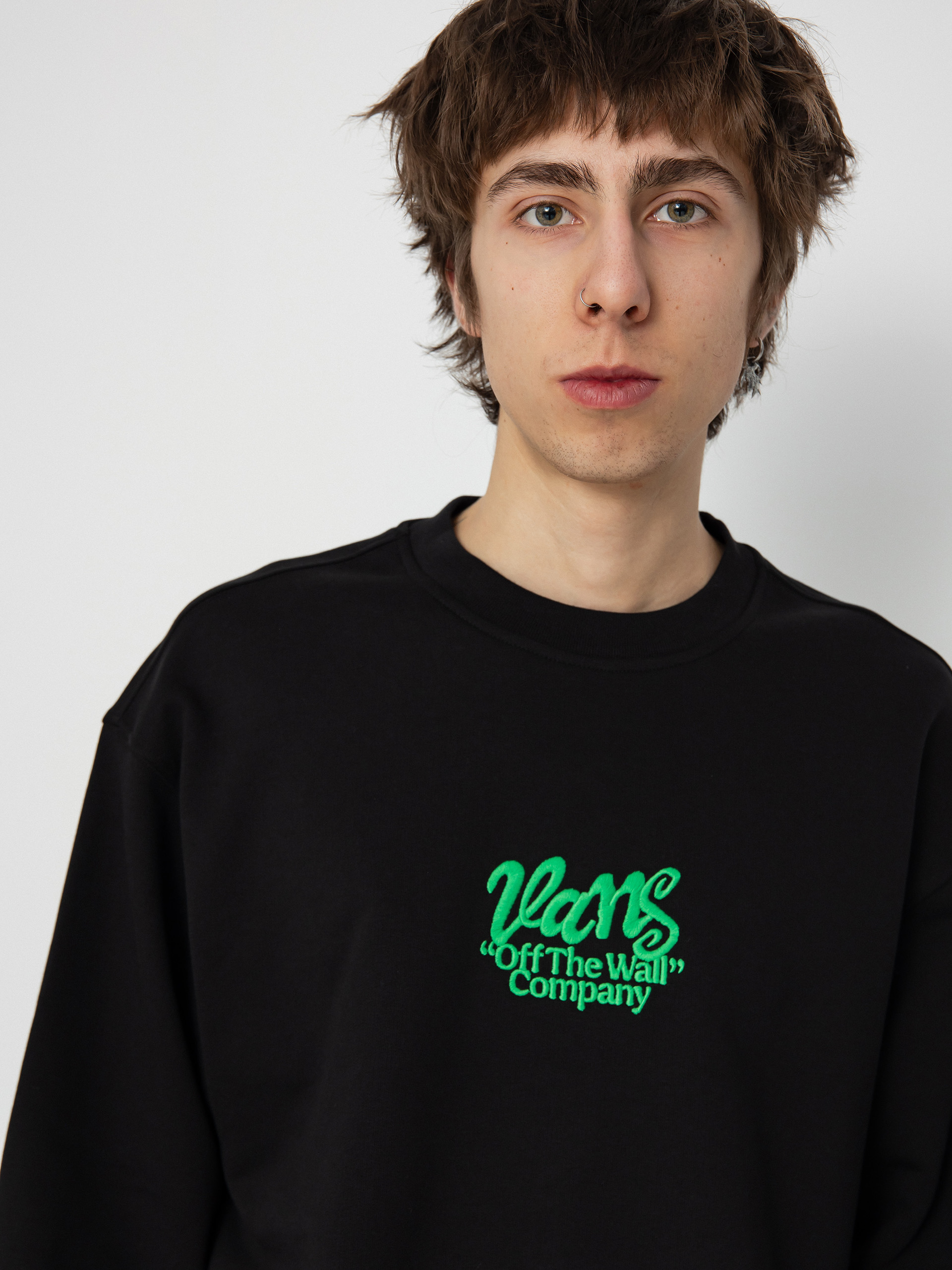 Vans Spray Type Loose Crew Pulóver (black)