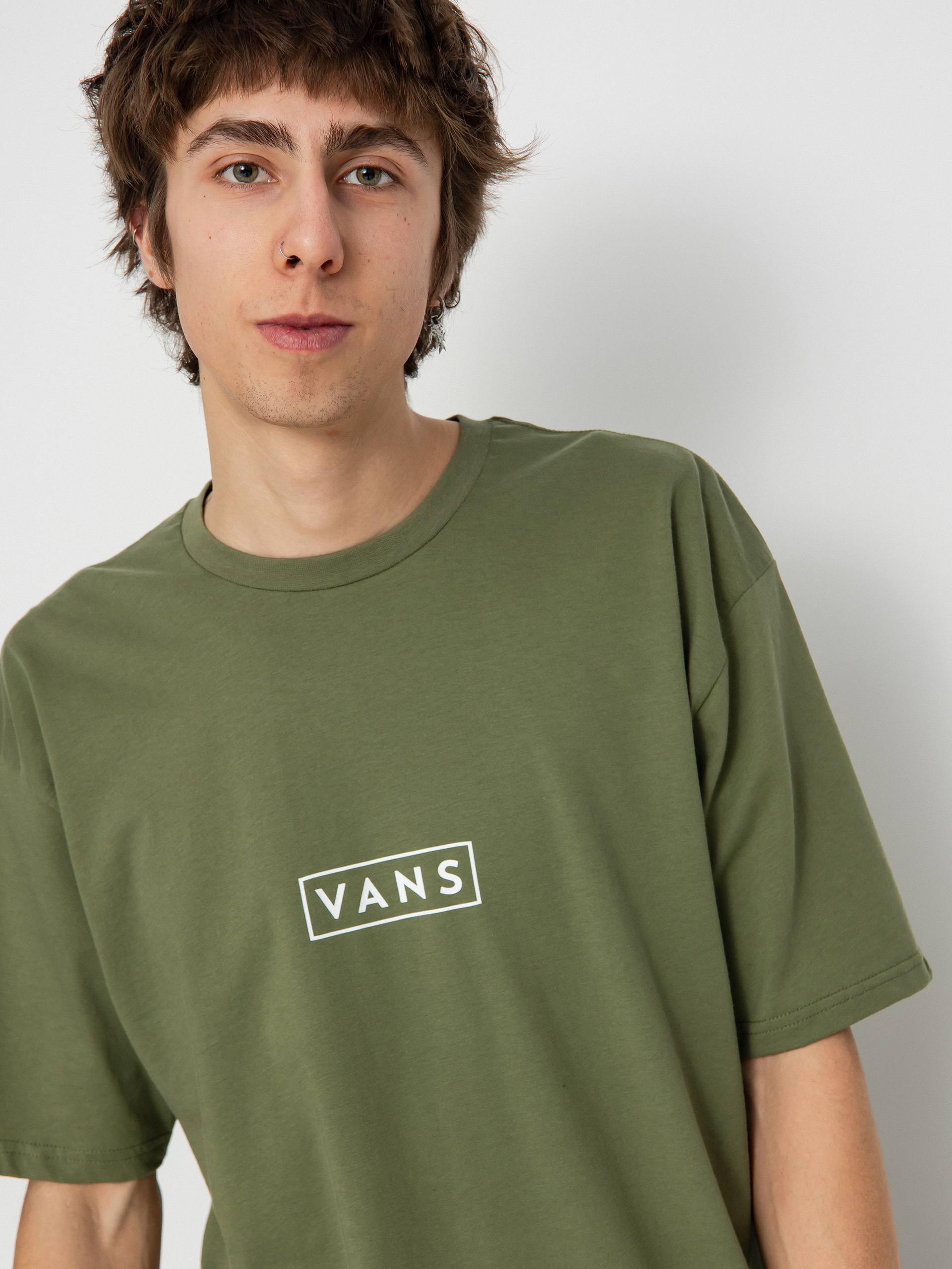Póló Vans Classic Easy Box (olivine/white)