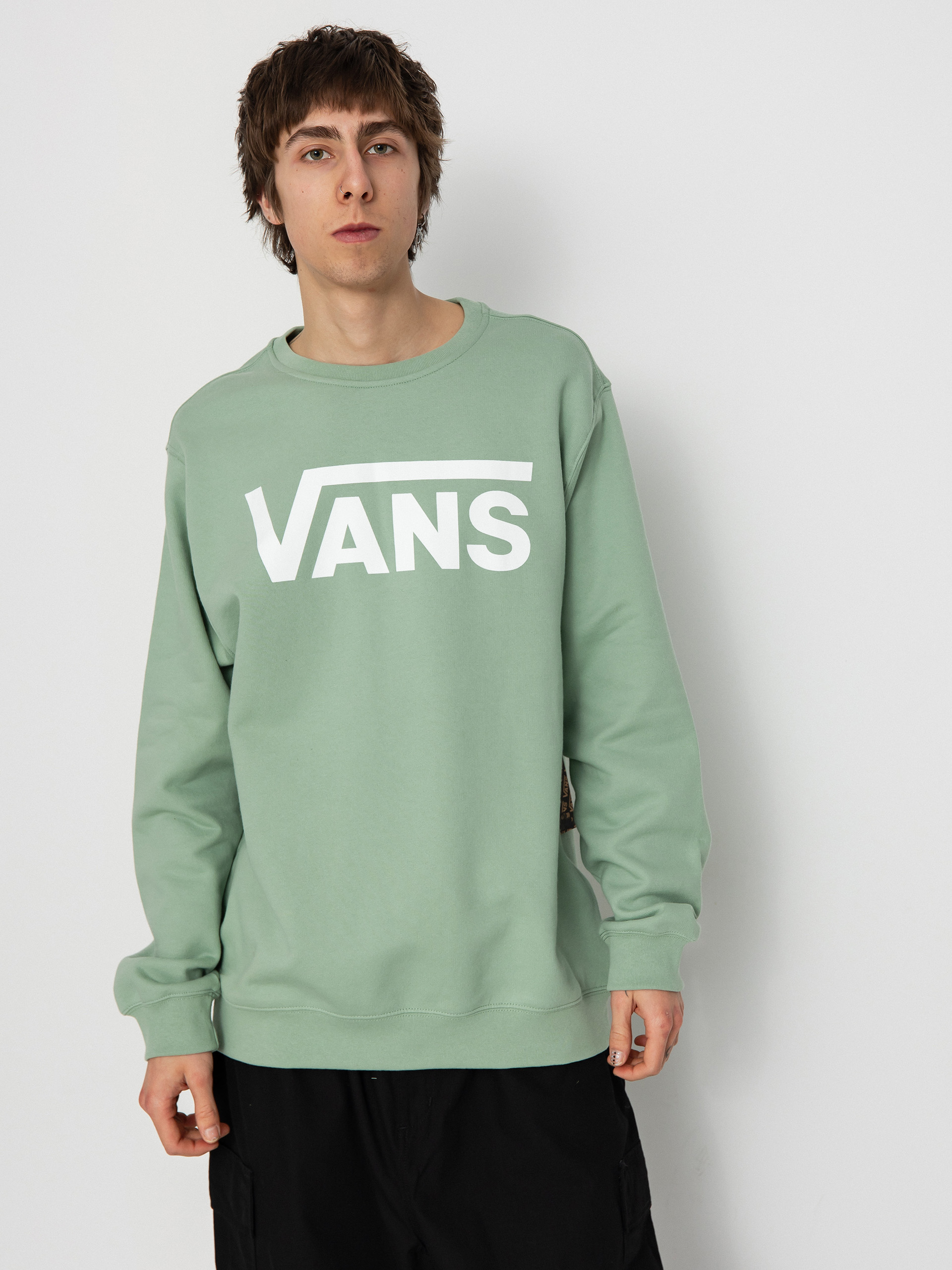 Pulóver Vans Classic Crew II (iceberg green)