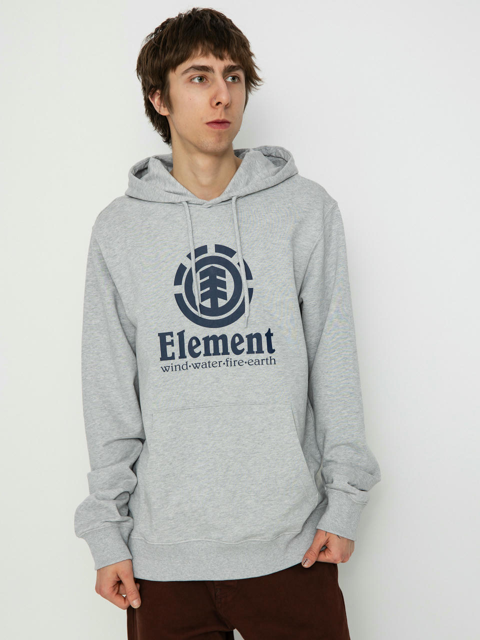 Kapucnis pulóver Element Vertical HD (mid grey heather)