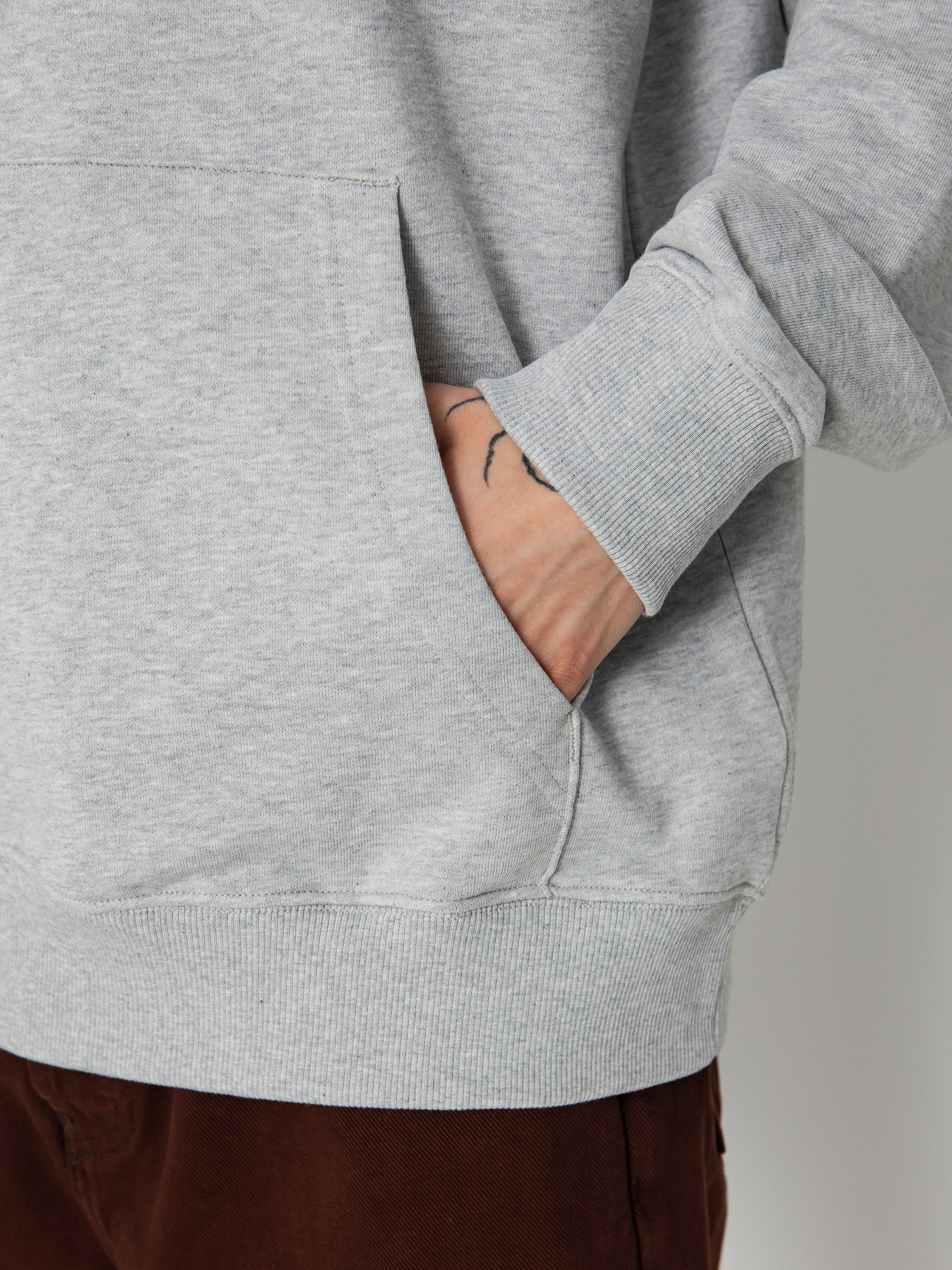 Kapucnis pulóver Element Vertical HD (mid grey heather)