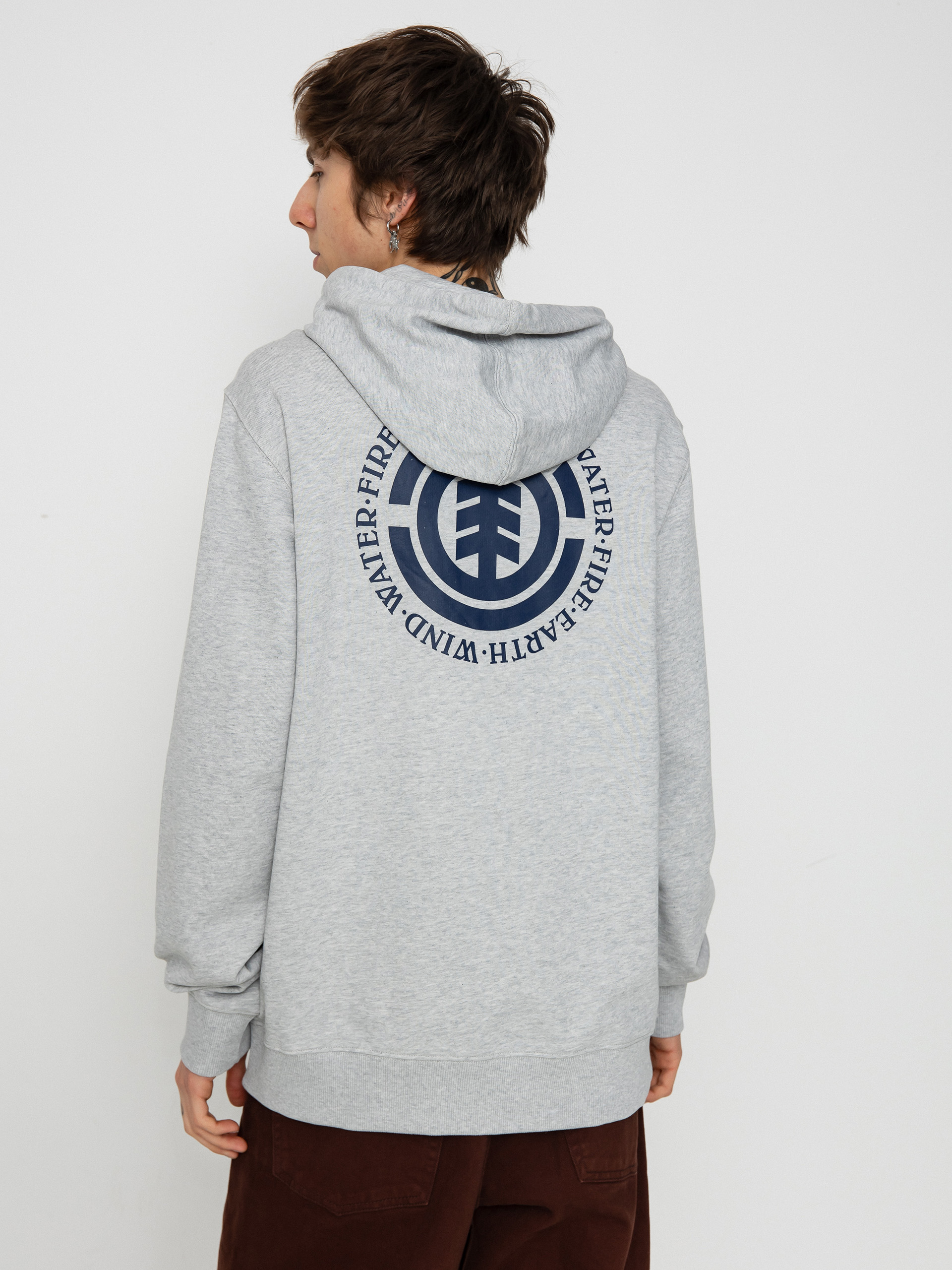 Kapucnis pulóver Element Seal Bp HD (mid grey heather)