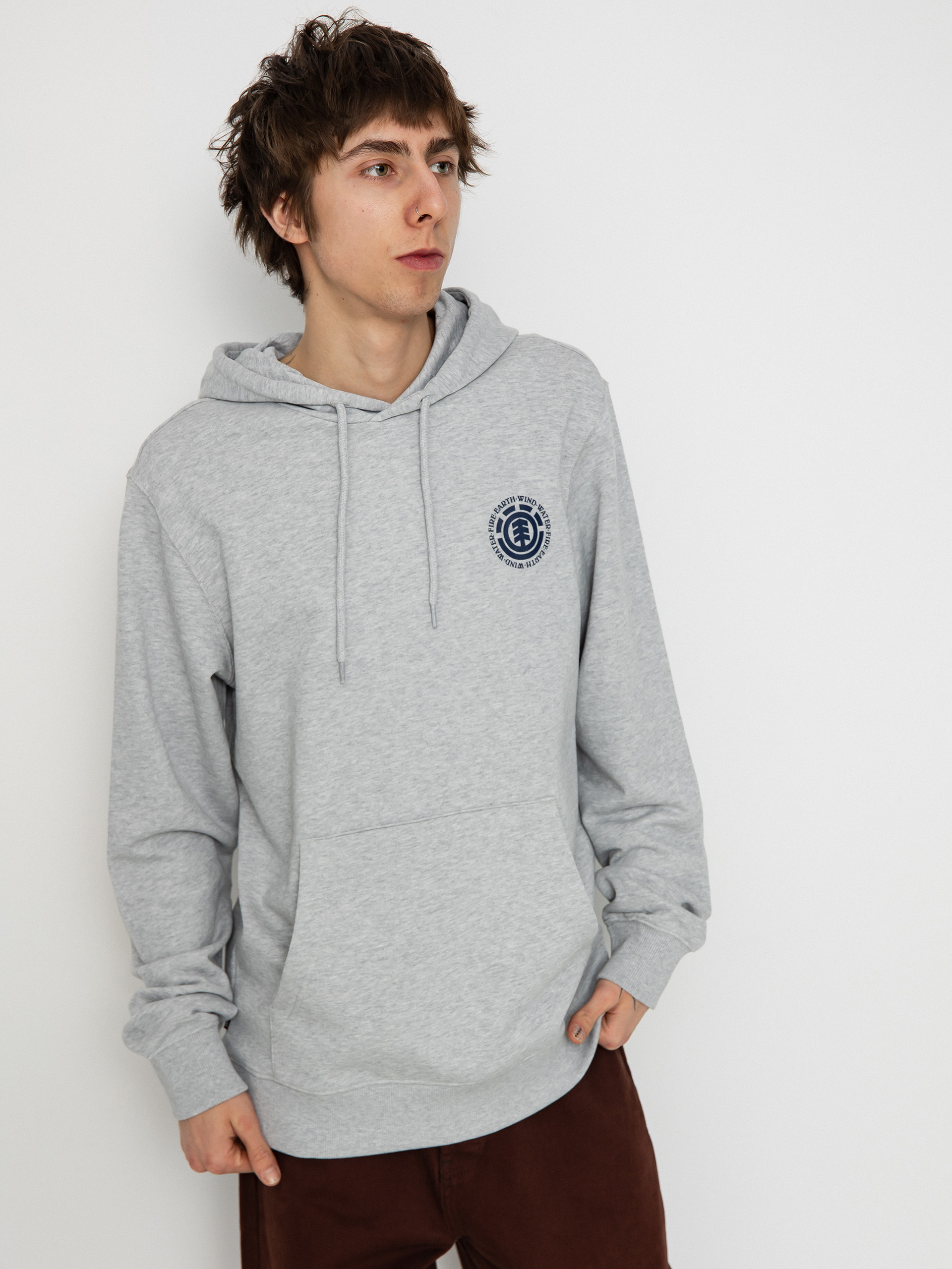 Kapucnis pulóver Element Seal Bp HD (mid grey heather)