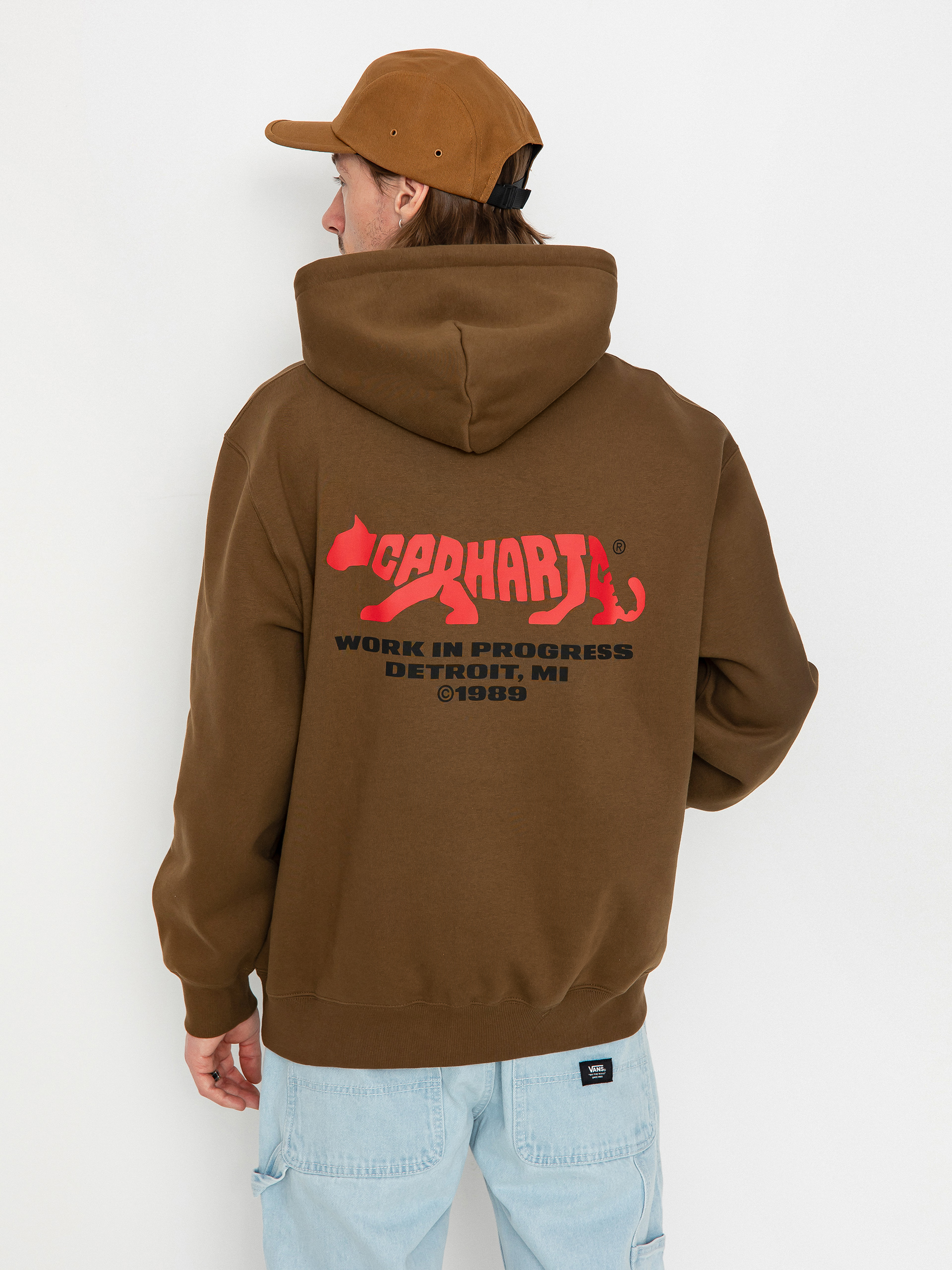 Carhartt WIP Rocky Script HD Kapucnis pulóver (lumber)