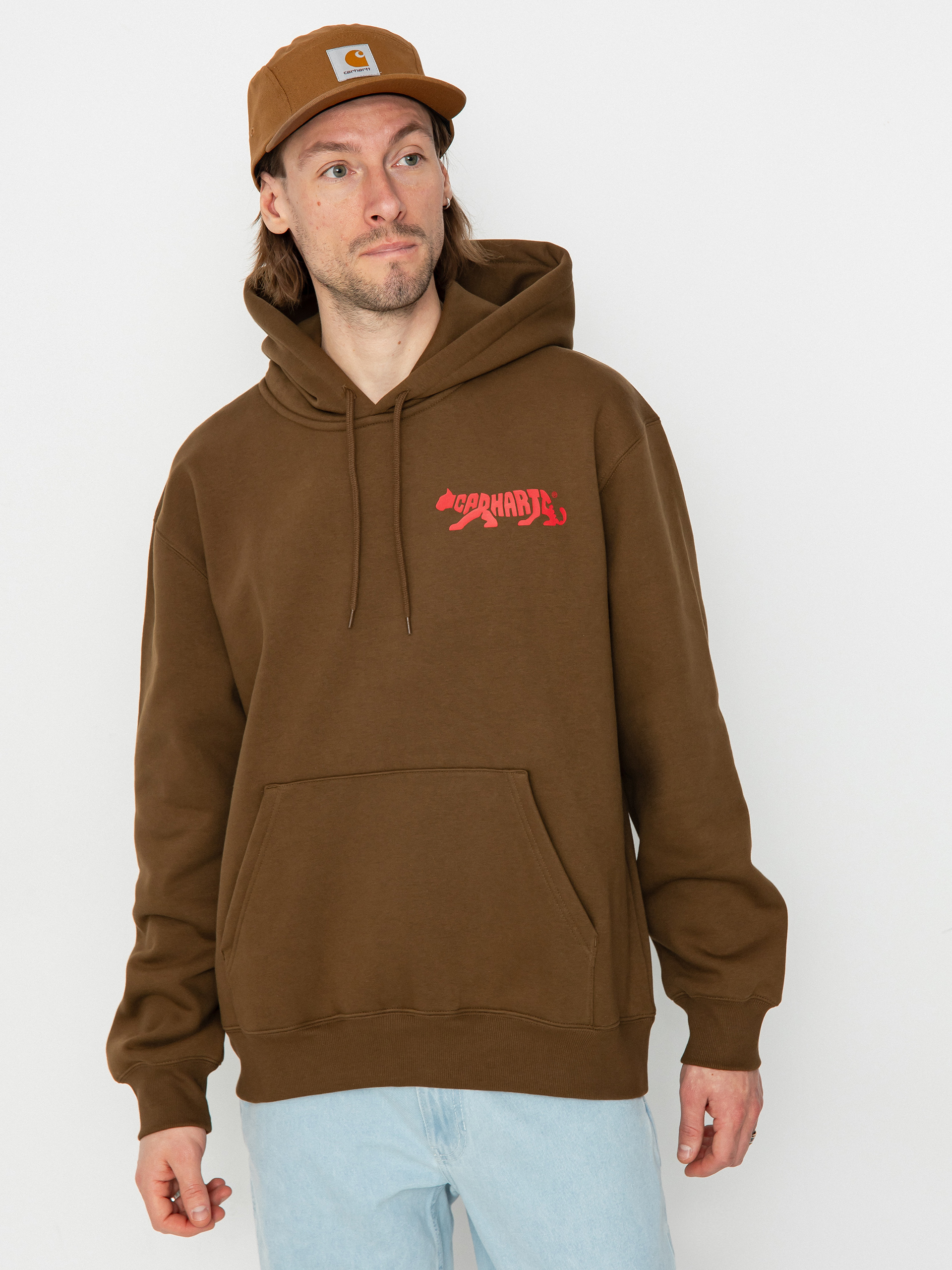 Carhartt WIP Rocky Script HD Kapucnis pulóver (lumber)