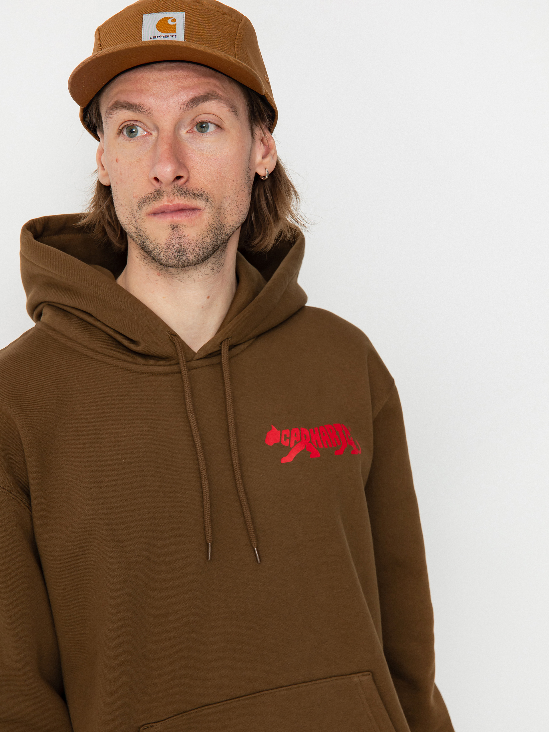 Carhartt WIP Rocky Script HD Kapucnis pulóver (lumber)