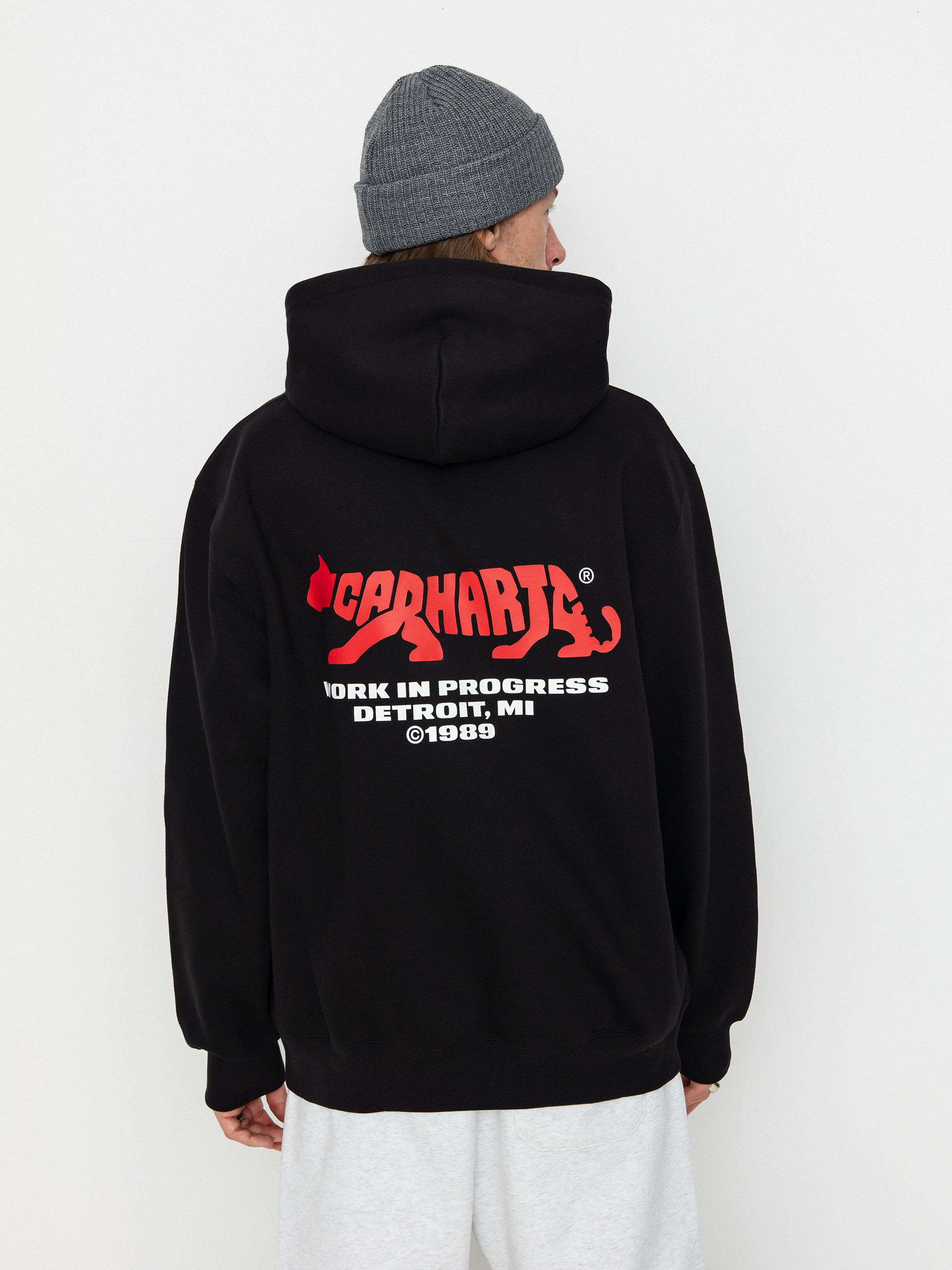 Carhartt WIP Rocky Script HD Kapucnis pulóver (black)