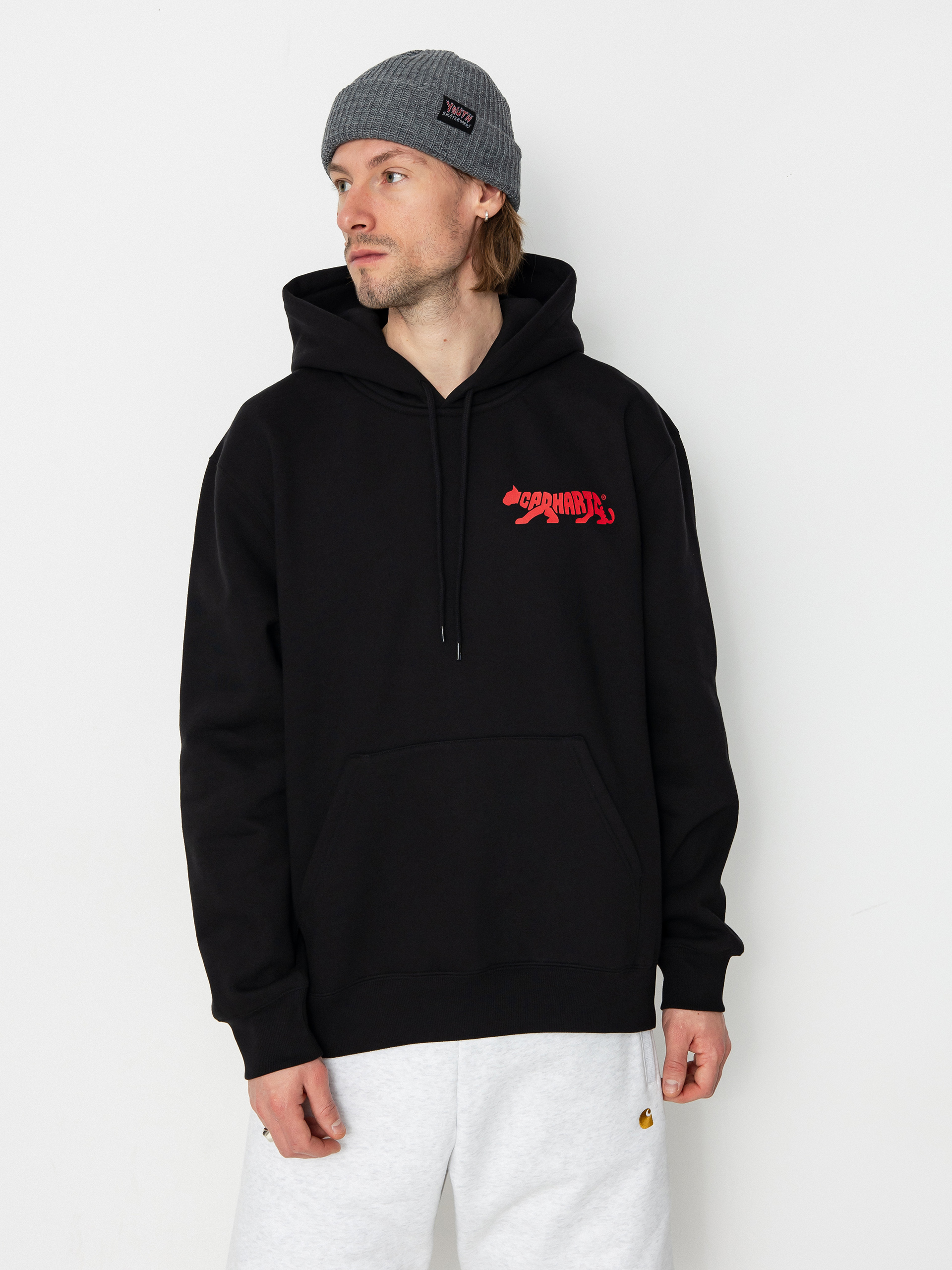 Carhartt WIP Rocky Script HD Kapucnis pulóver (black)