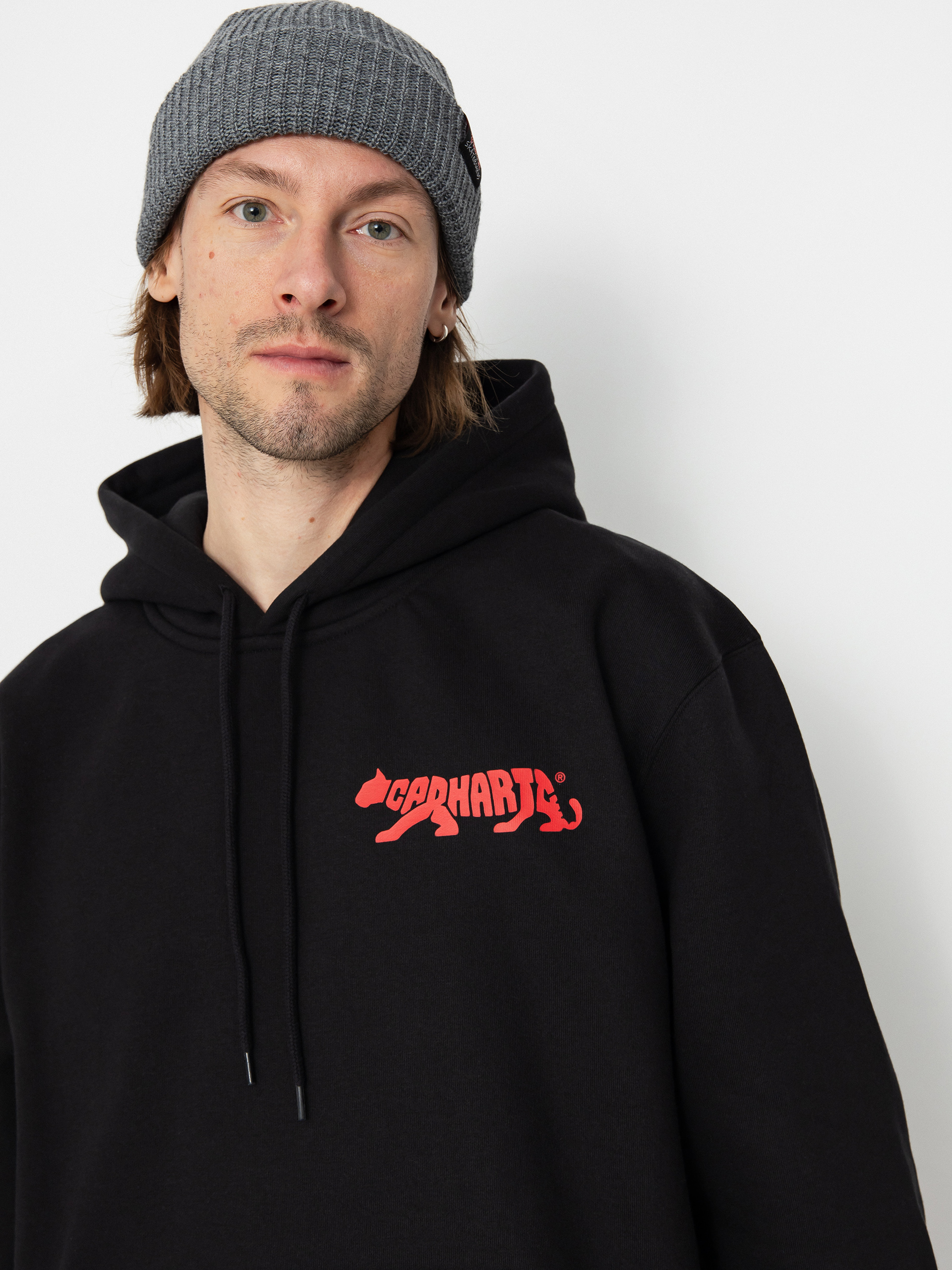 Carhartt WIP Rocky Script HD Kapucnis pulóver (black)