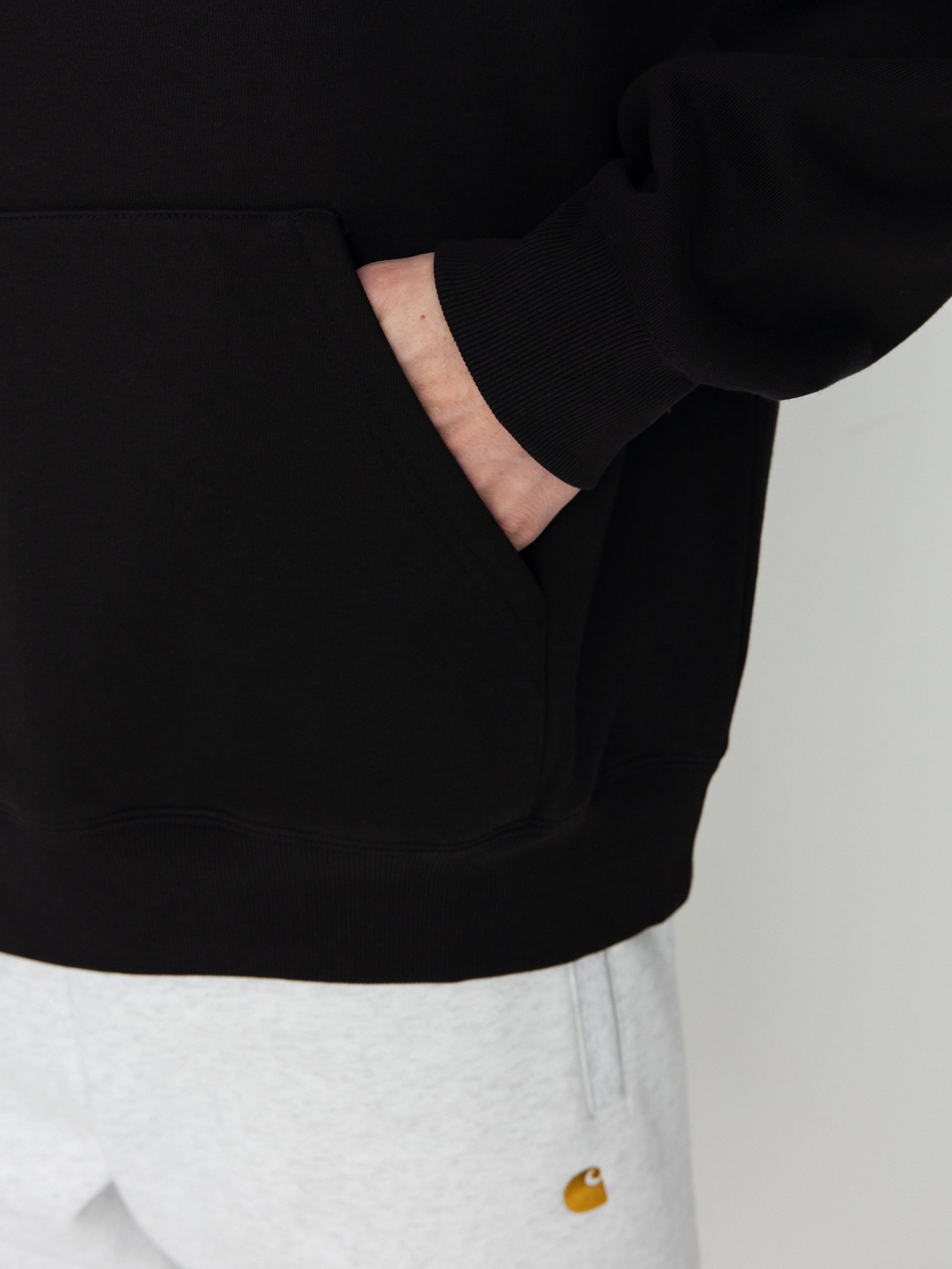 Carhartt WIP Rocky Script HD Kapucnis pulóver (black)