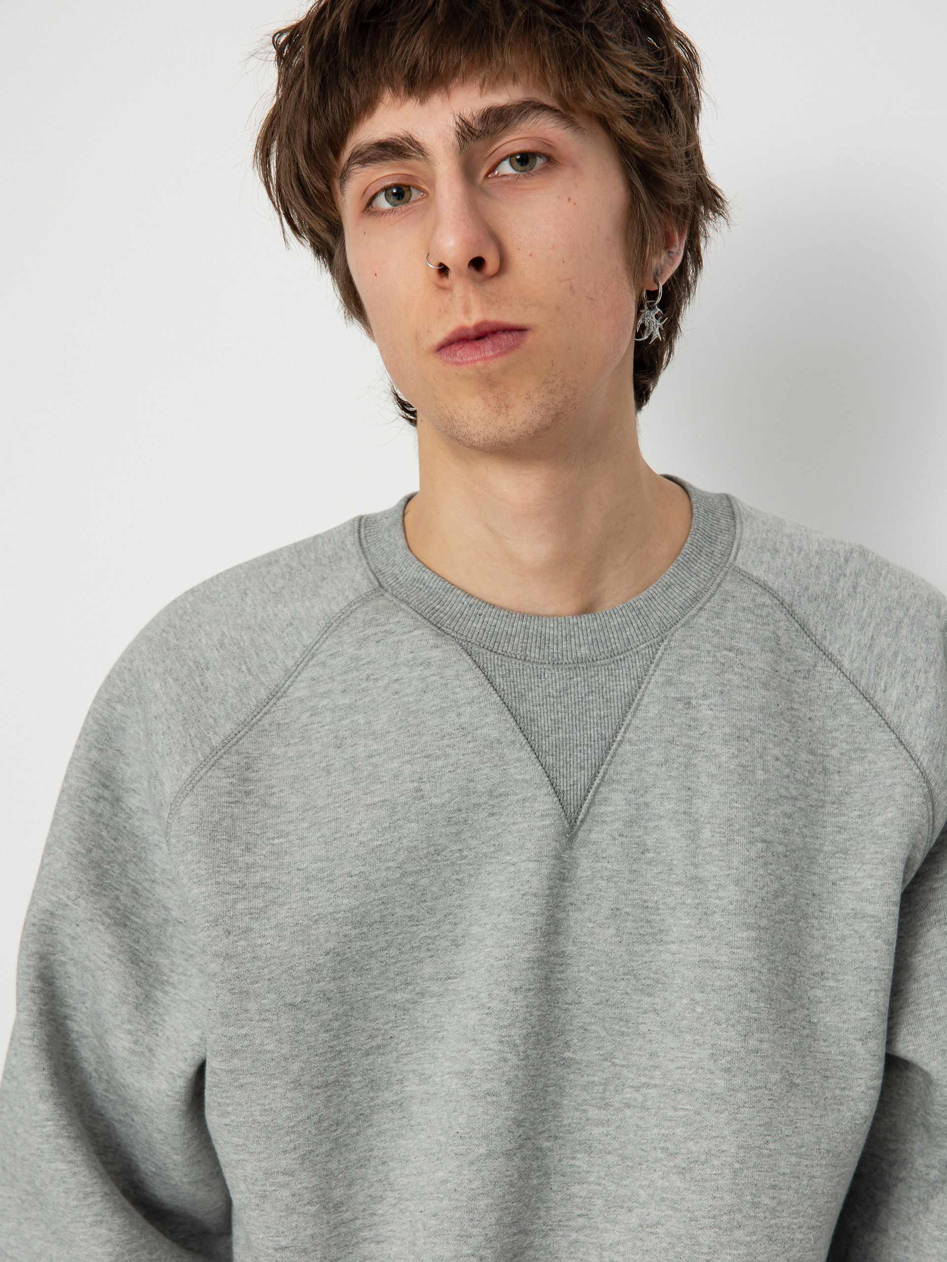 Pulóver Carhartt WIP Chase (grey heather/gold)