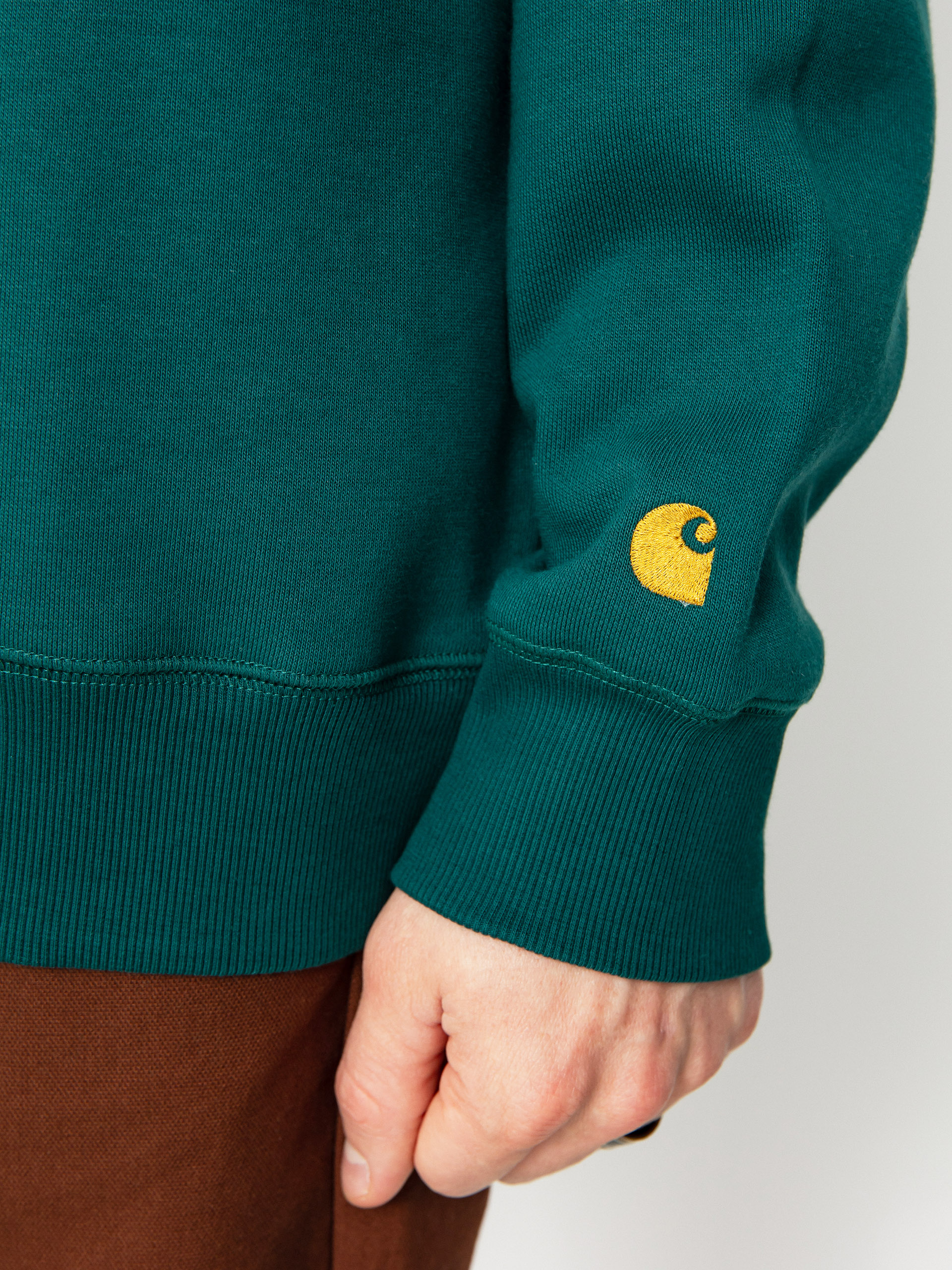 Pulóver Carhartt WIP Chase (chervil/gold)