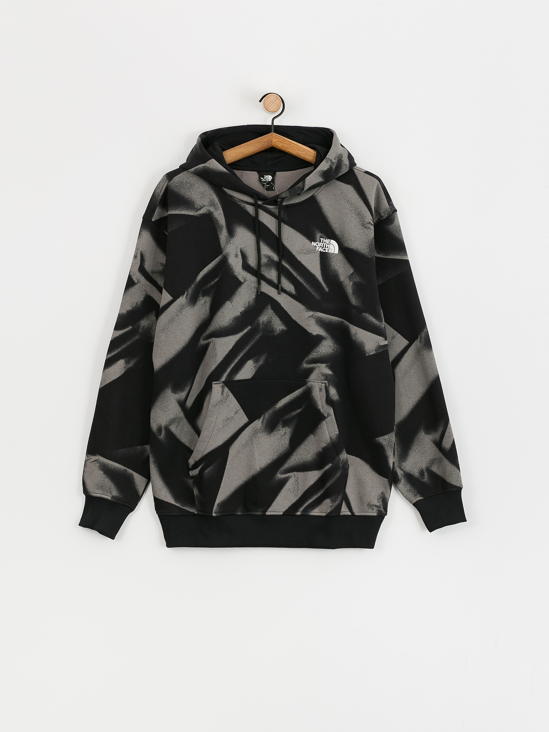 The North Face Essential HD Print Kapucnis pulóver (smoked pearl garment fo)