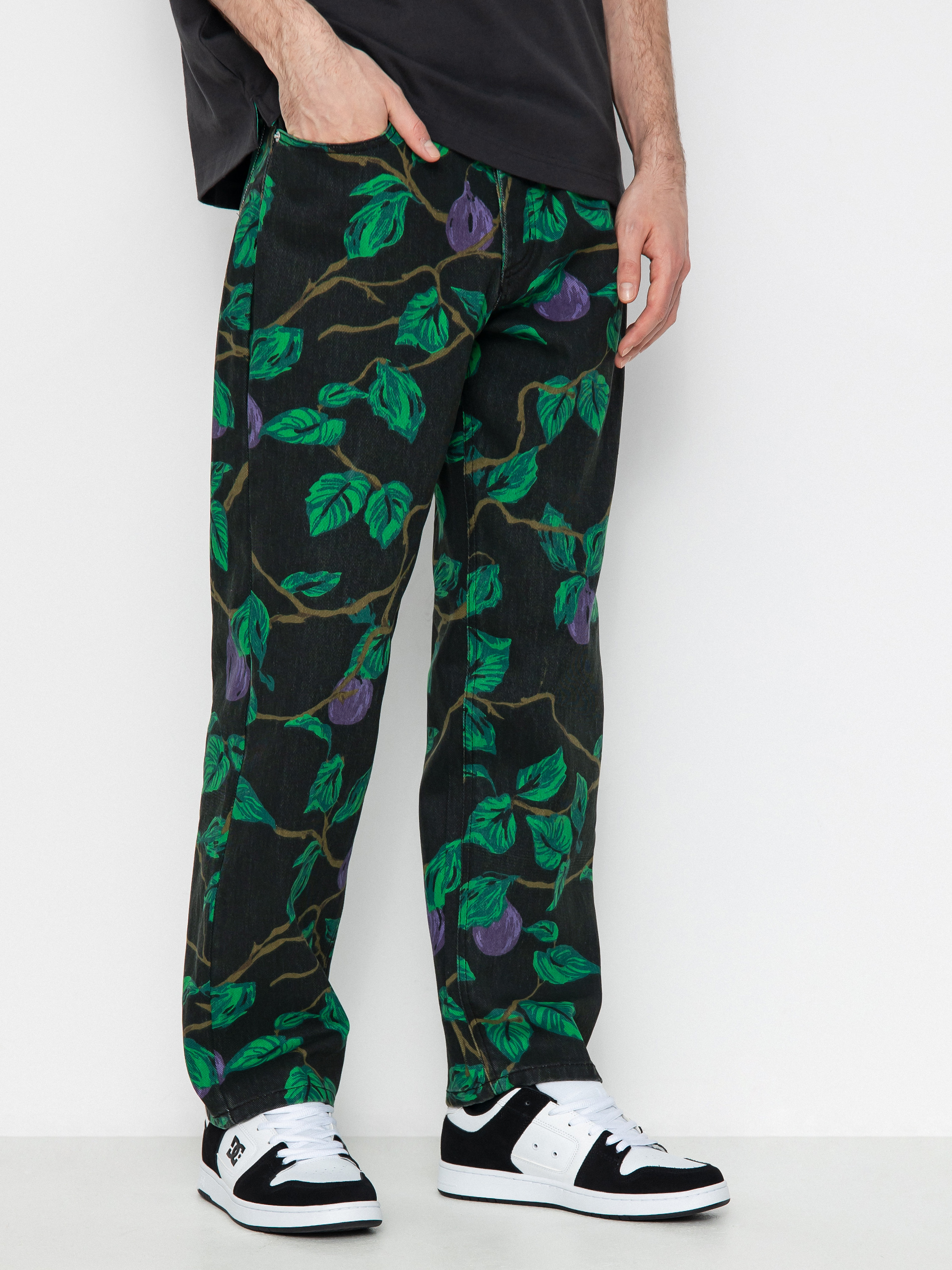 OBEY Hardwork Printed Denim Kisnadrág (rosin)