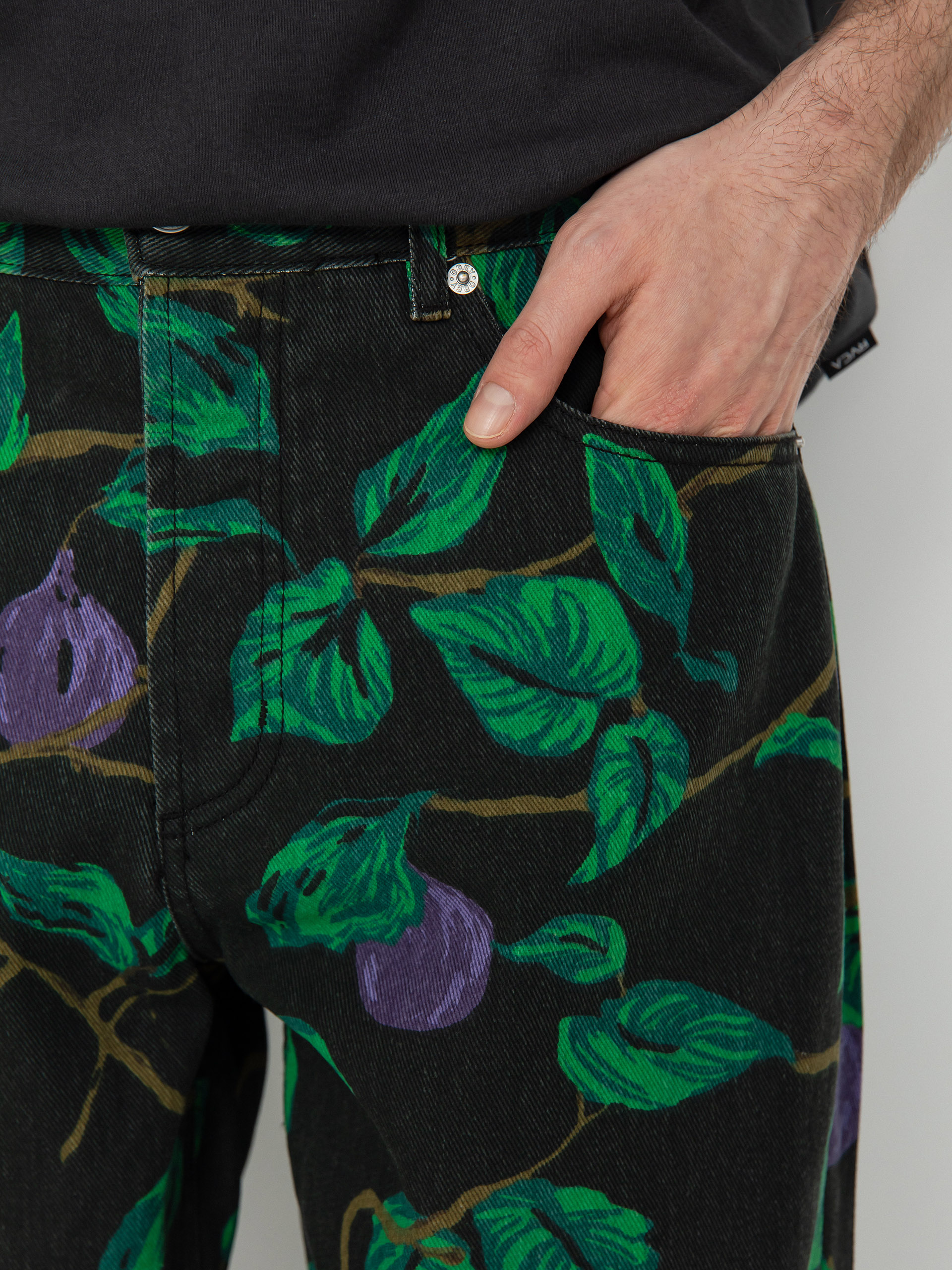 OBEY Hardwork Printed Denim Kisnadrág (rosin)