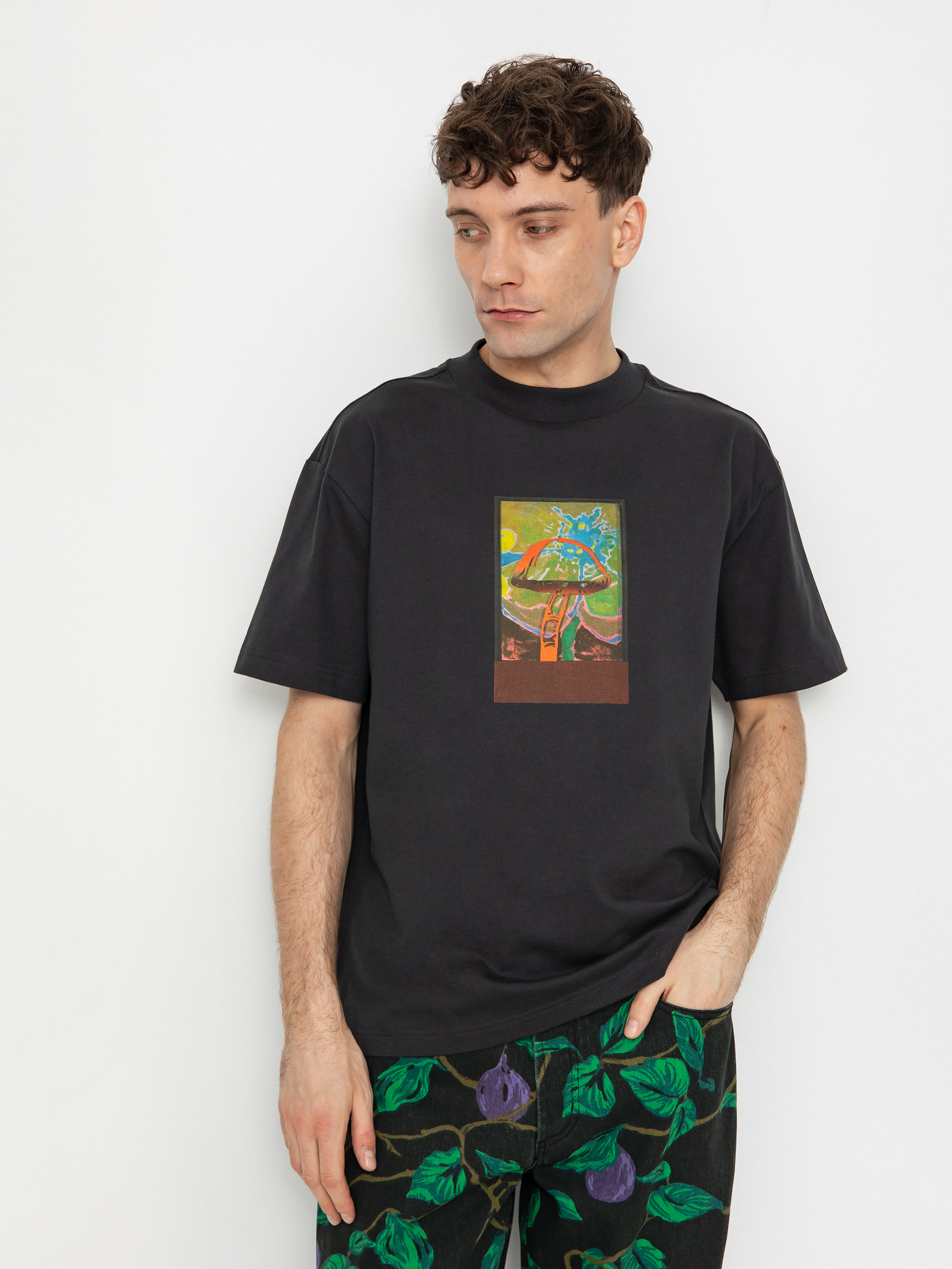 Póló RVCA Sage Shroom (washed black)