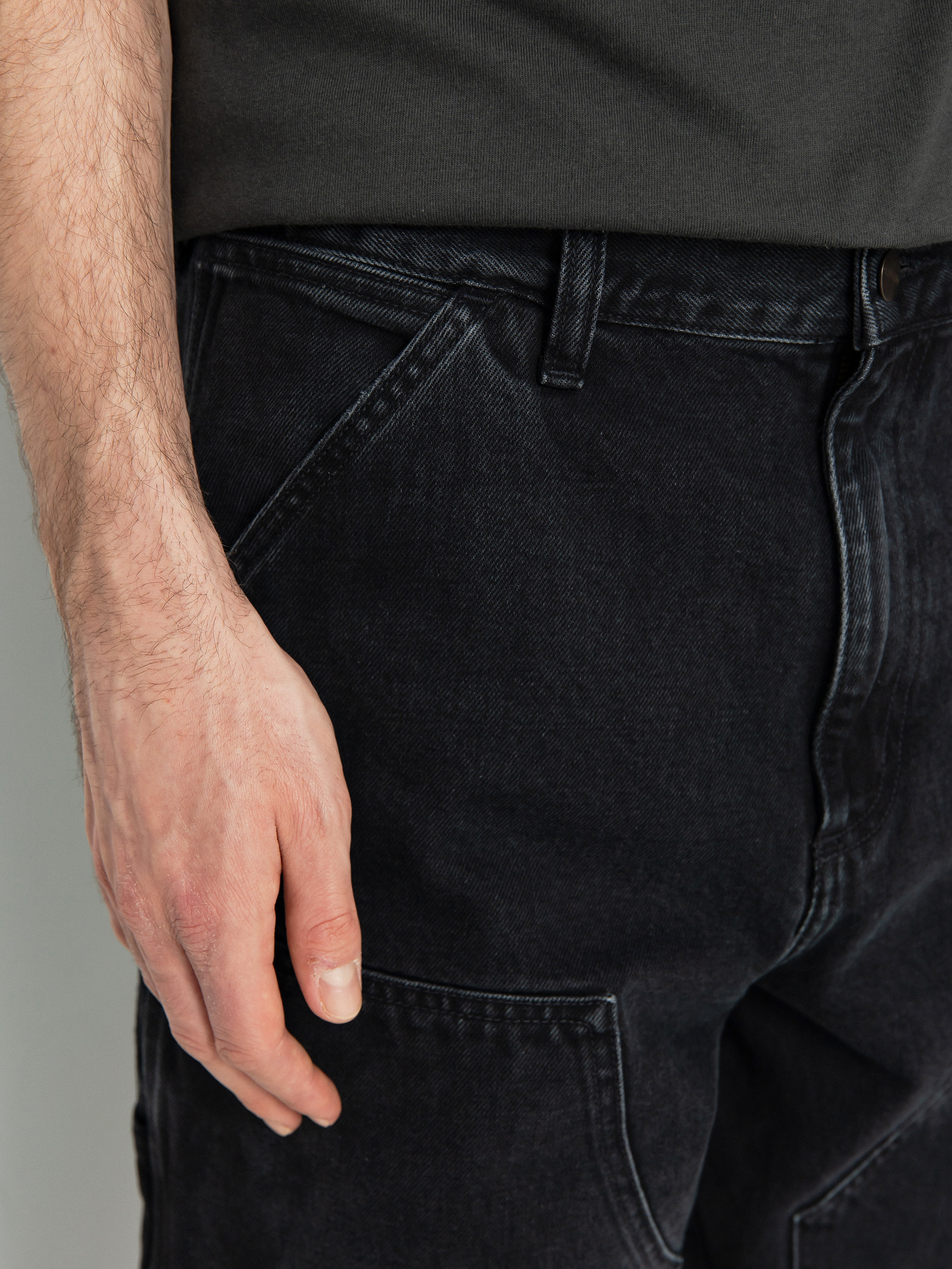 Kisnadrág Carhartt WIP Double Knee (black)