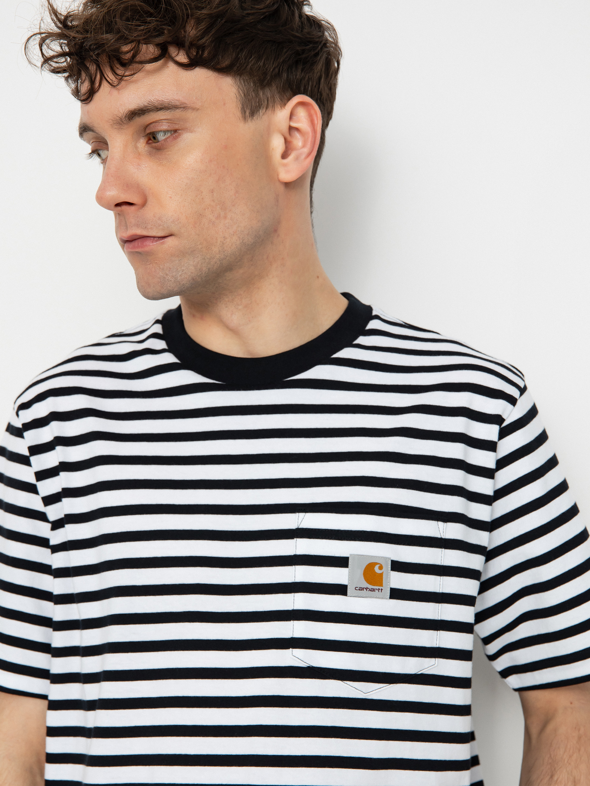 Póló Carhartt WIP Seidler Pocket (seidler stripe/black/white)