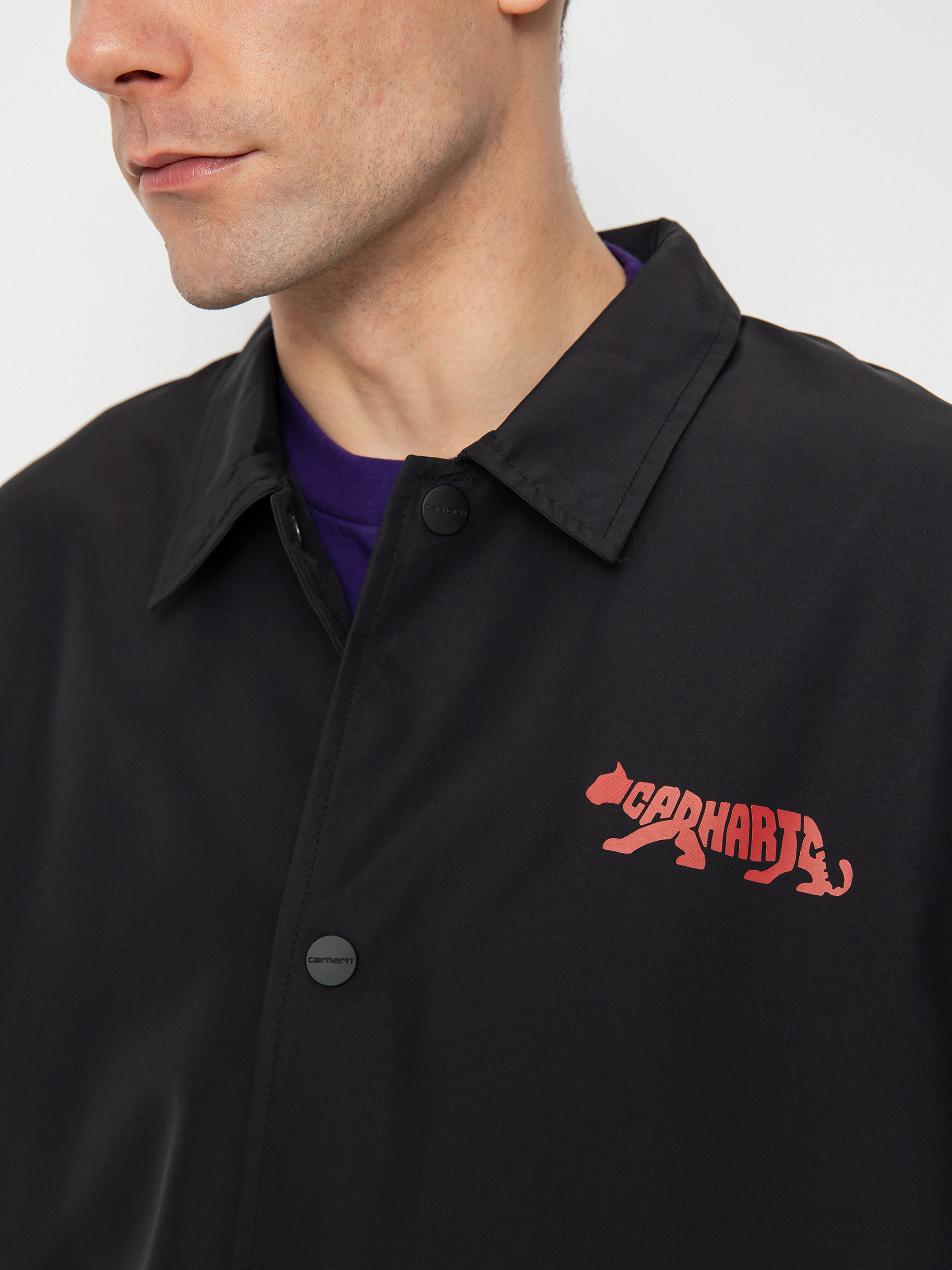 Carhartt WIP Rocky Coach Dzseki (black/samba/white)