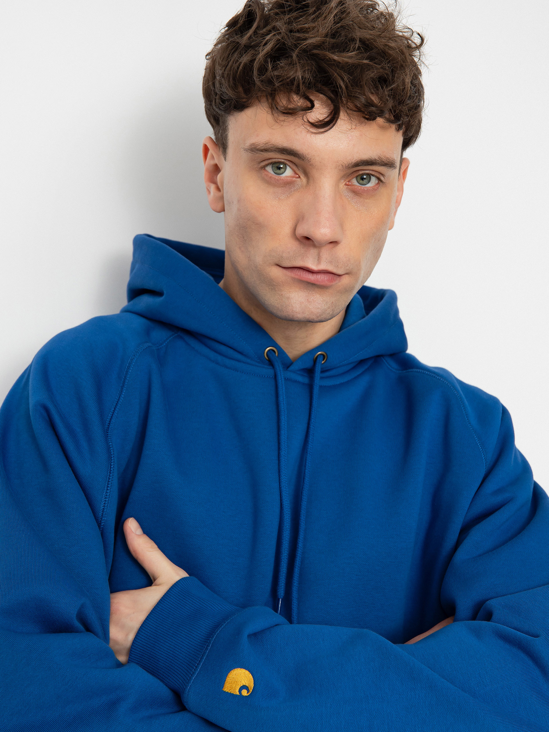 Kapucnis pulóver Carhartt WIP Chase HD (acapulco/gold)