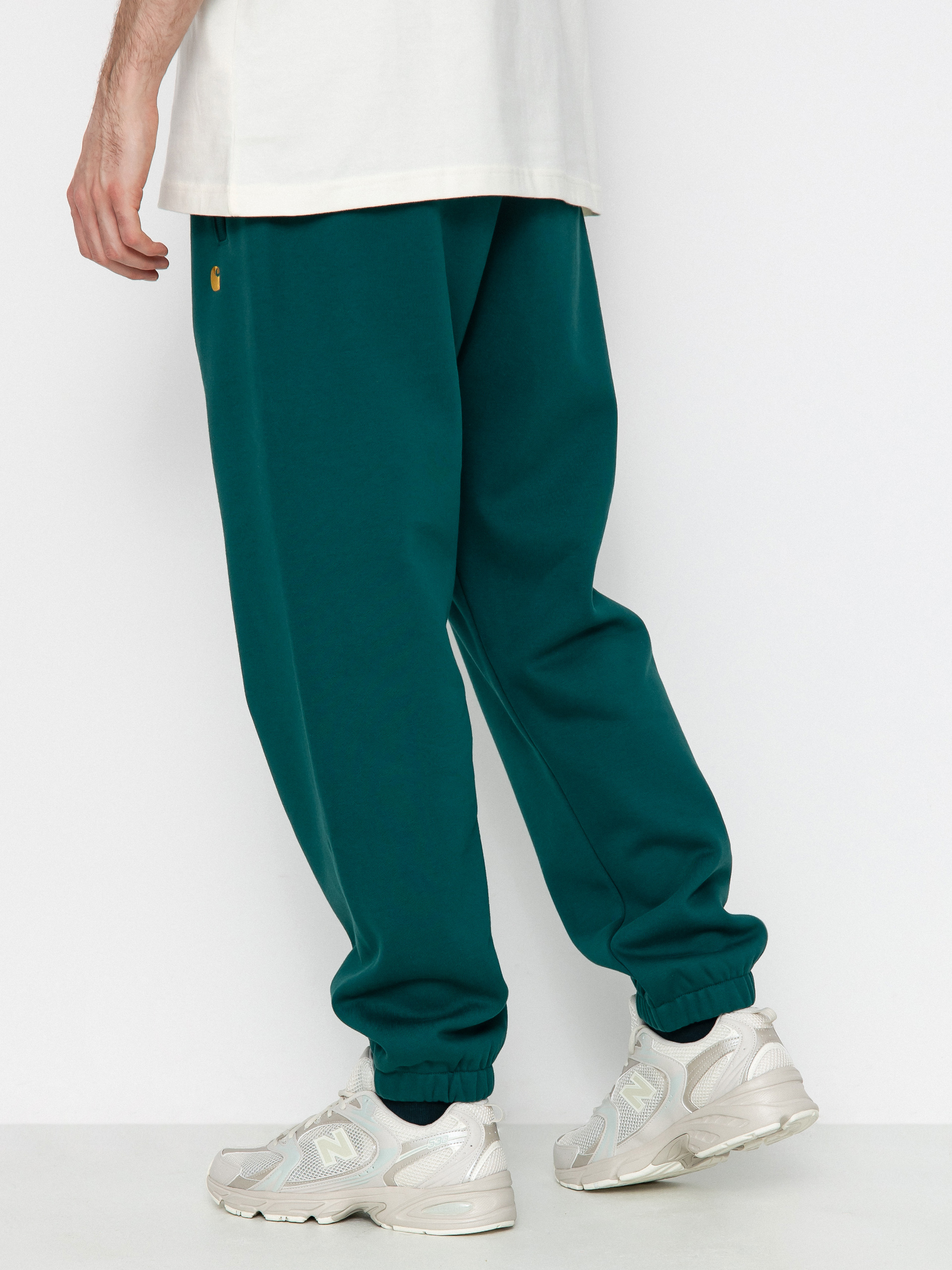 Kisnadrág Carhartt WIP Chase (chervil/gold)