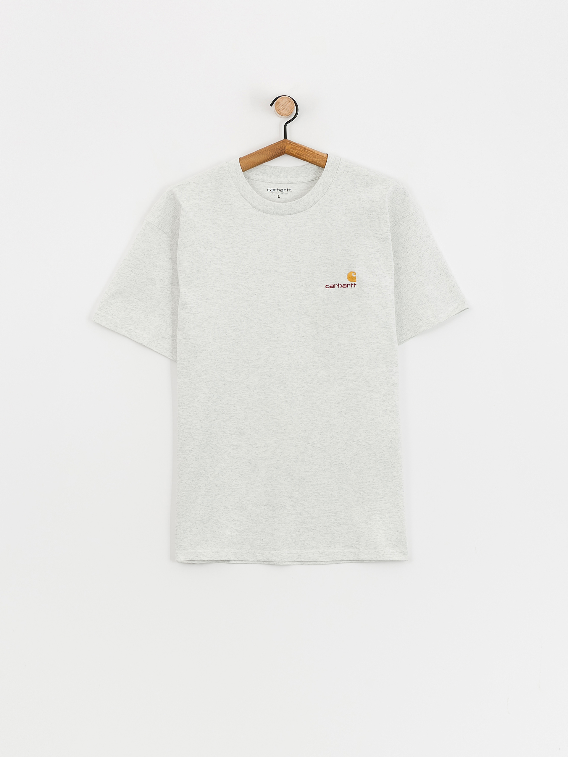 Carhartt WIP American Script Póló (ash heather)