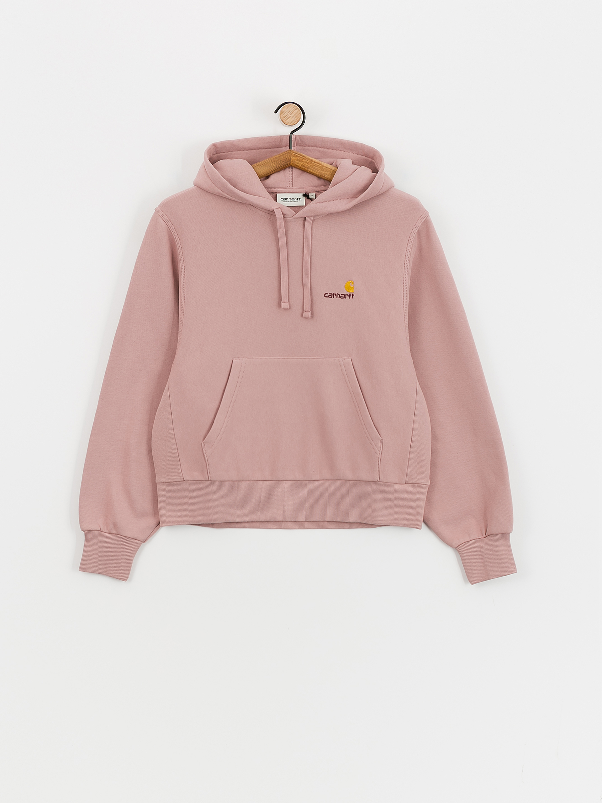 Carhartt WIP American Script HD Wmn Kapucnis pulóver (glassy pink)