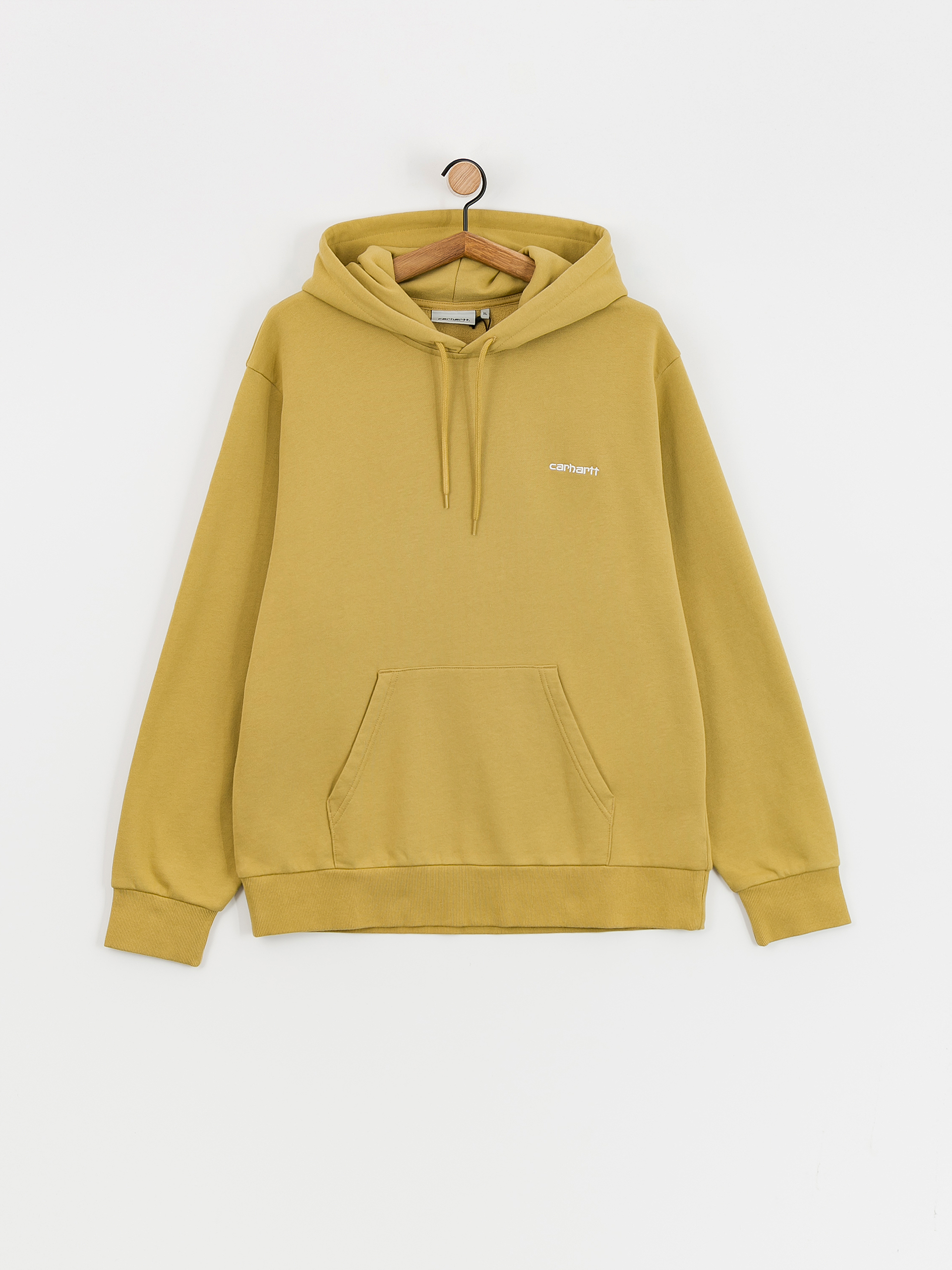 Carhartt WIP Script Embroidery HD Kapucnis pulóver (agate/white)