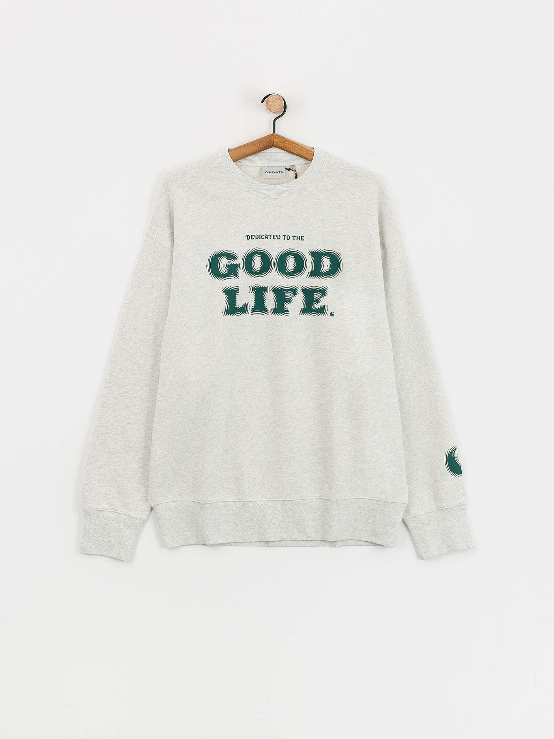 Carhartt WIP Mist Pulóver (ash heather/chervil)