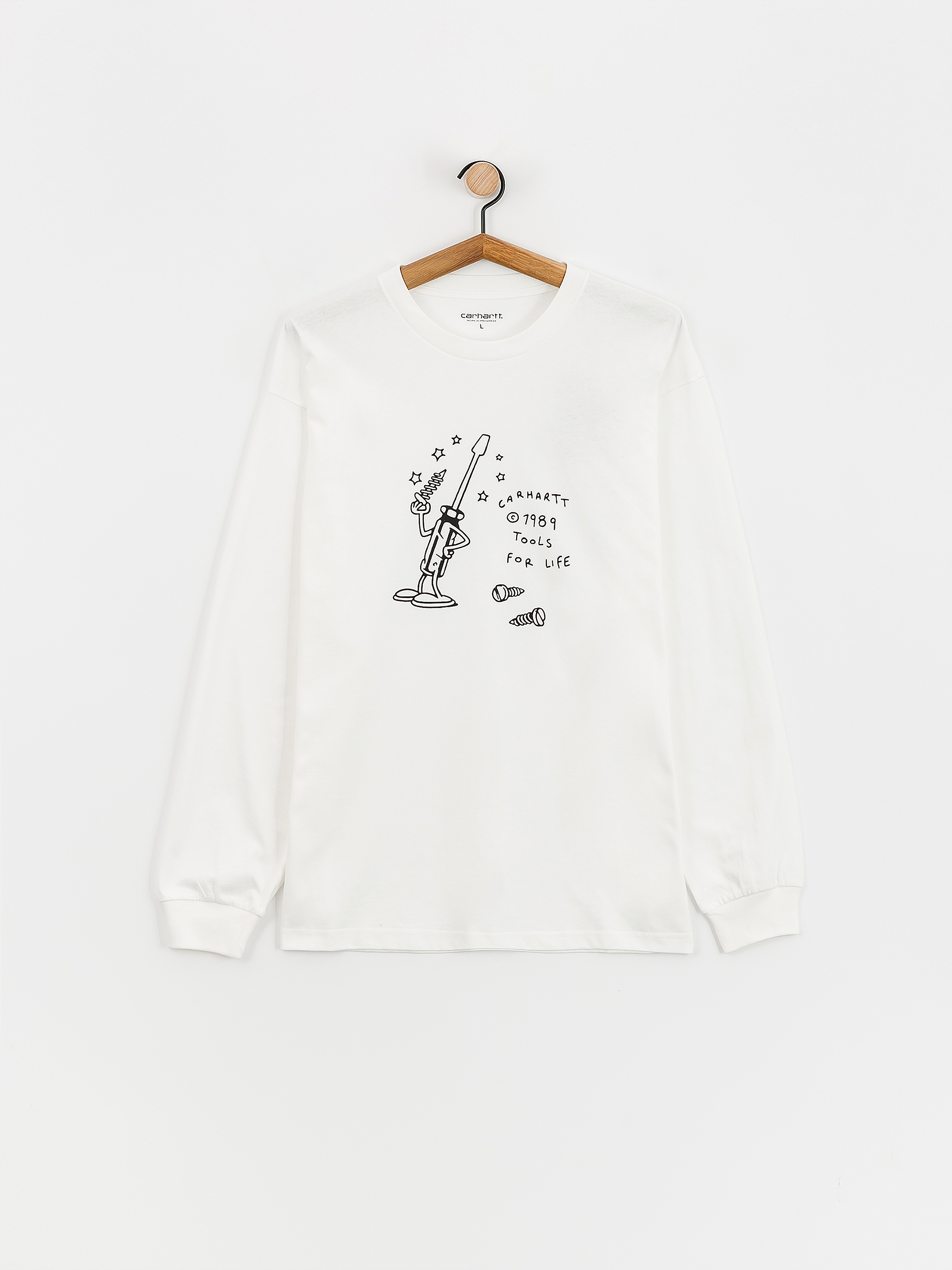 Carhartt WIP Tools For Life Hosszú ujjú felső (white/black)