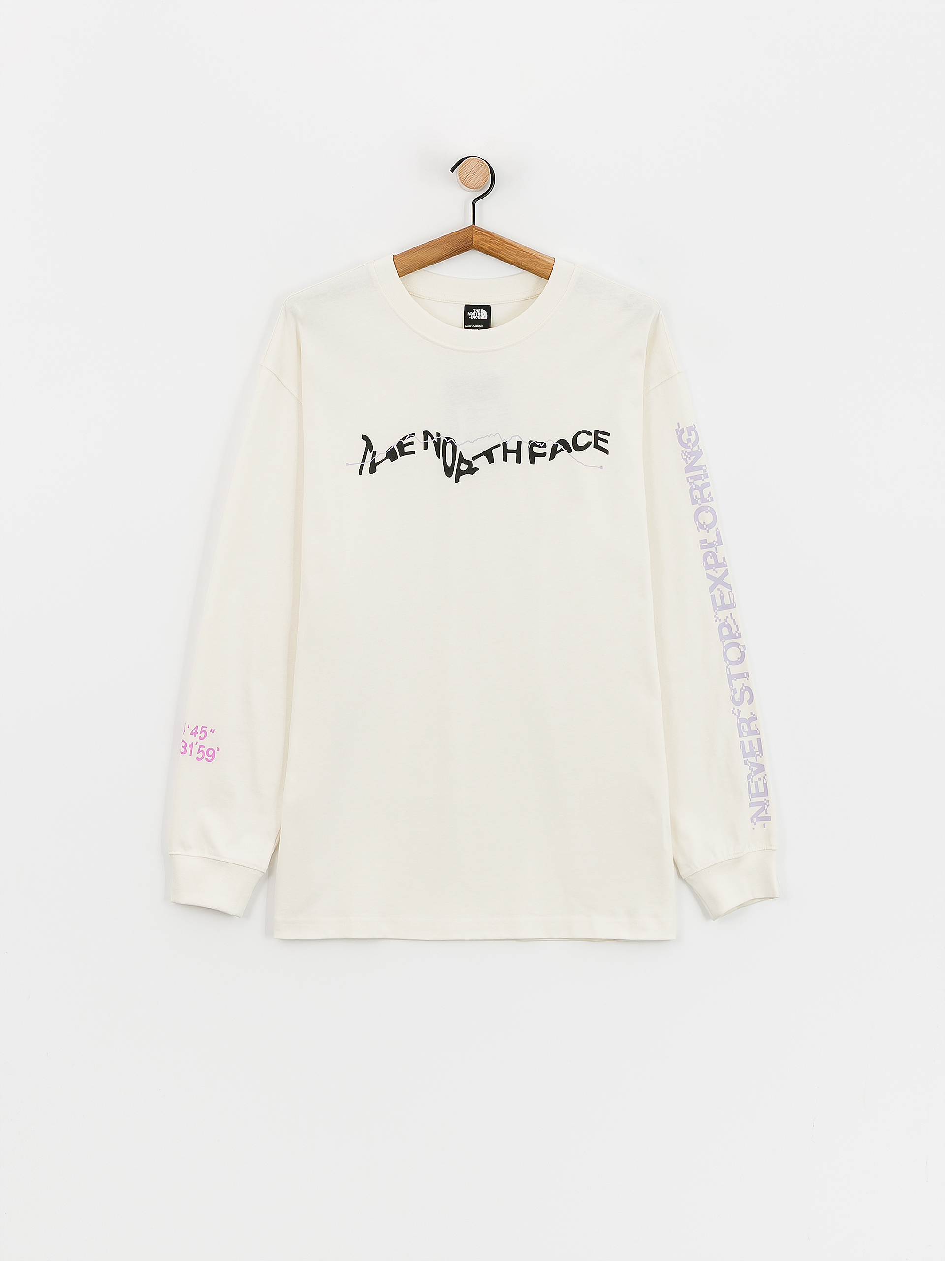 The North Face Nse Graphic Hosszú ujjú felső (white dune)