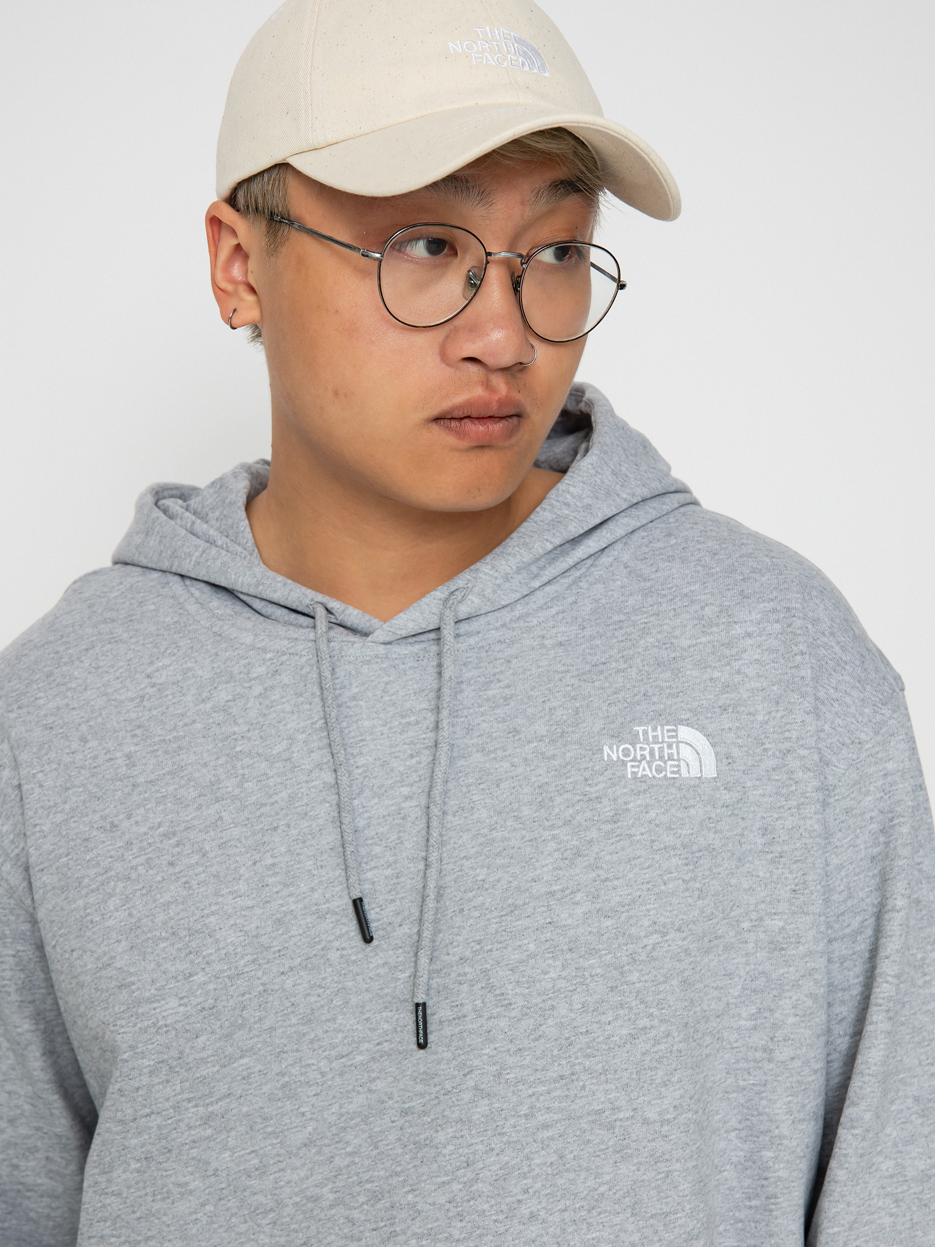 The North Face Essential HD Kapucnis pulóver (tnf light grey heather)