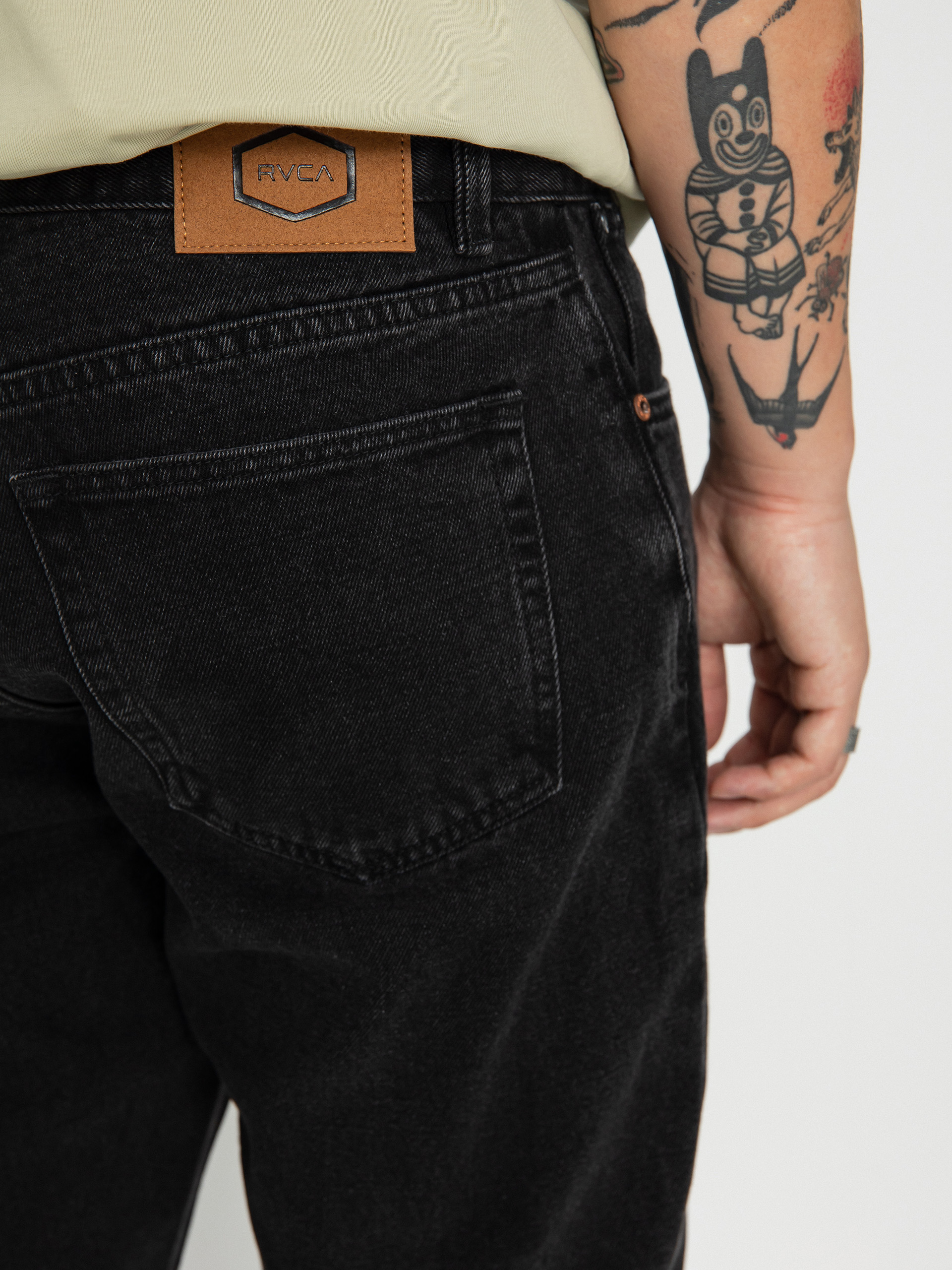 RVCA New Dawn Denim Kisnadrág (black rinse)