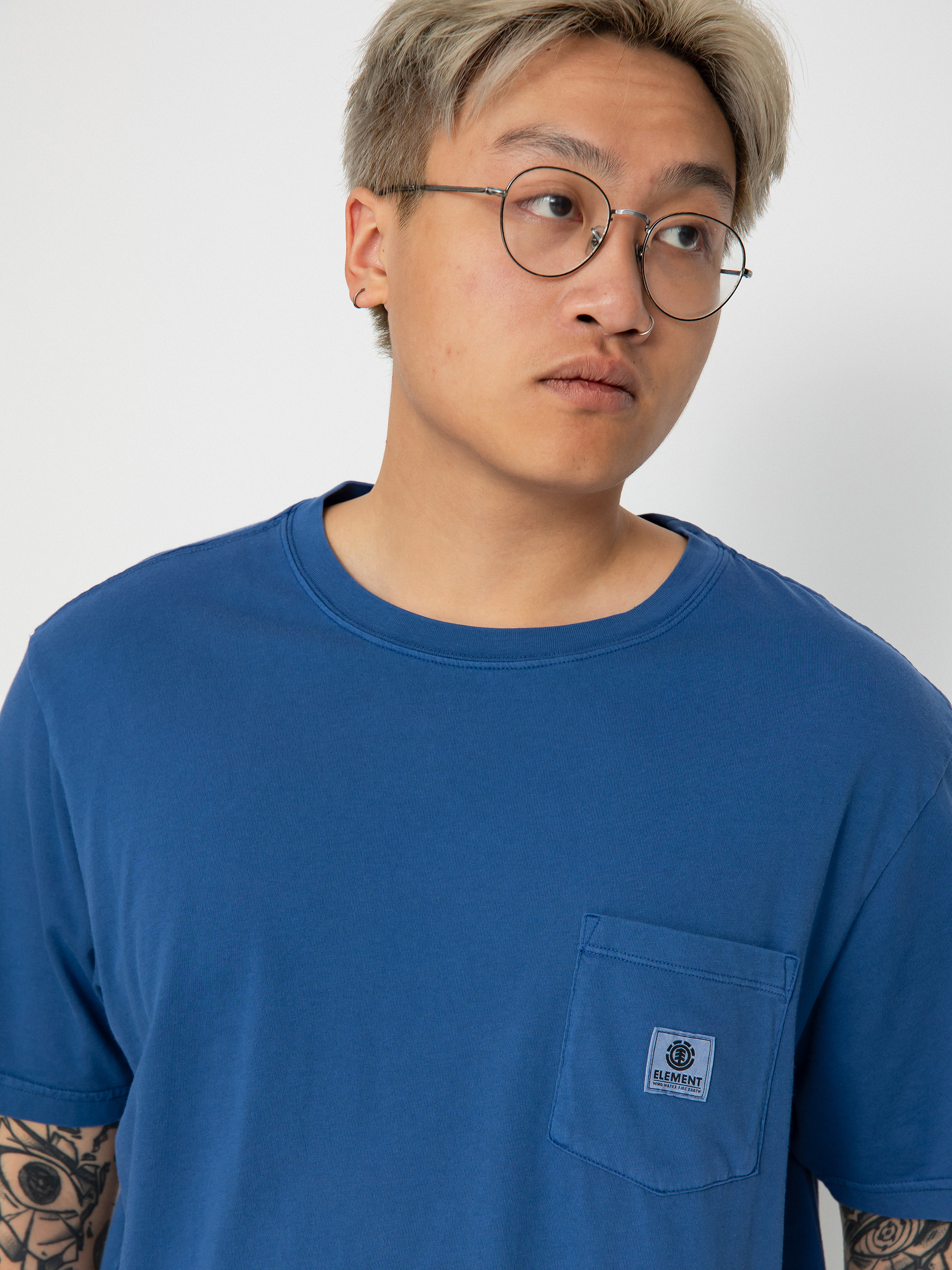 Element Basic Pocket Pigment Póló (nouvean navy)