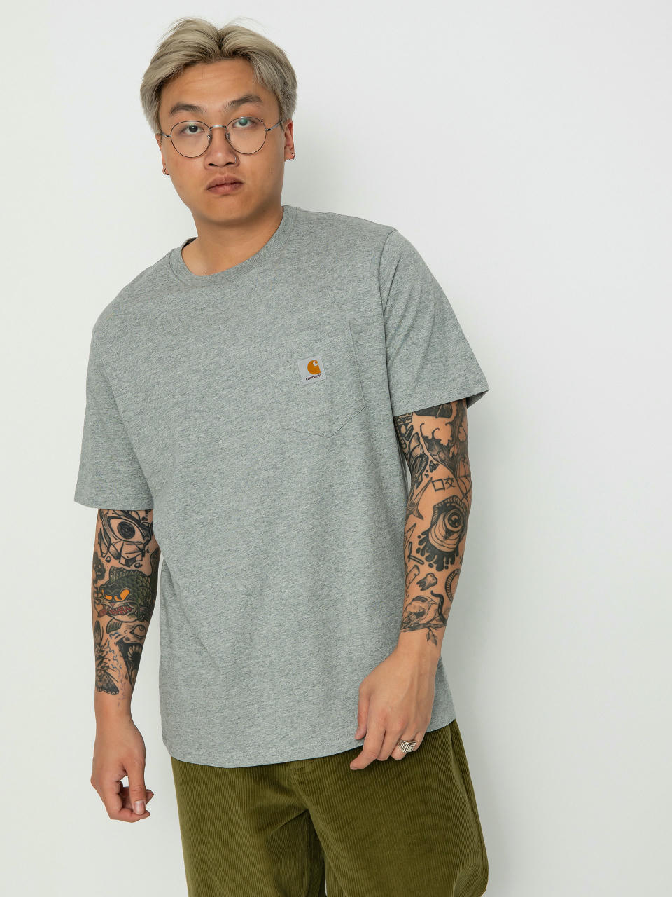 Carhartt WIP Pocket Póló (grey heather)